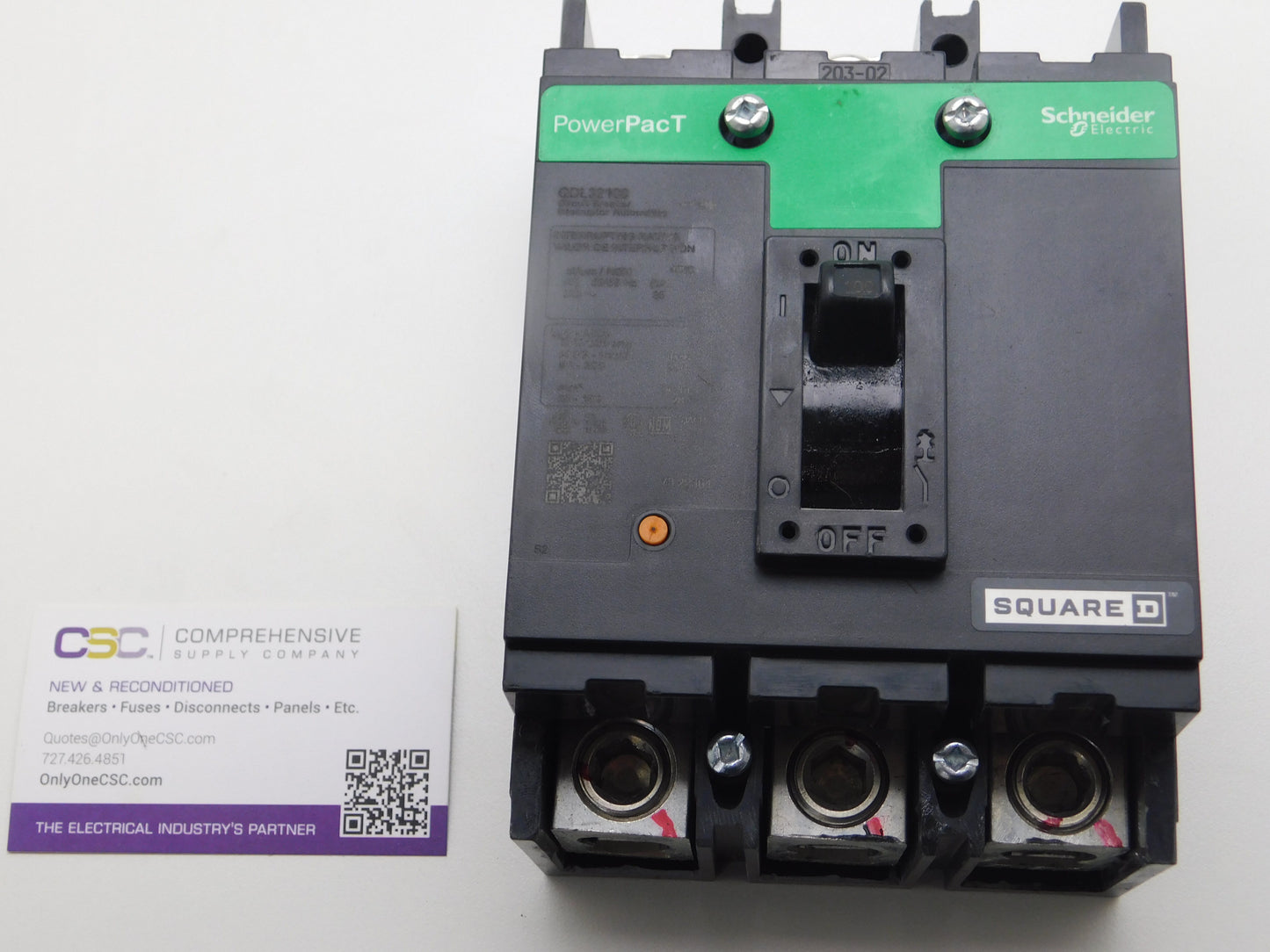QDL32100 - Square D 100A Amp 3P Pole 25kA@240V Feed Through Powerpact Circuit Breaker