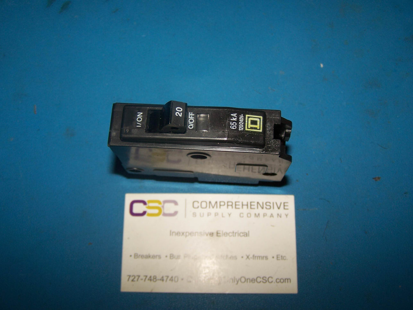 QH120 - Square D 20A Amp 1P Pole 65kA@120/240V Plug On Circuit Breaker