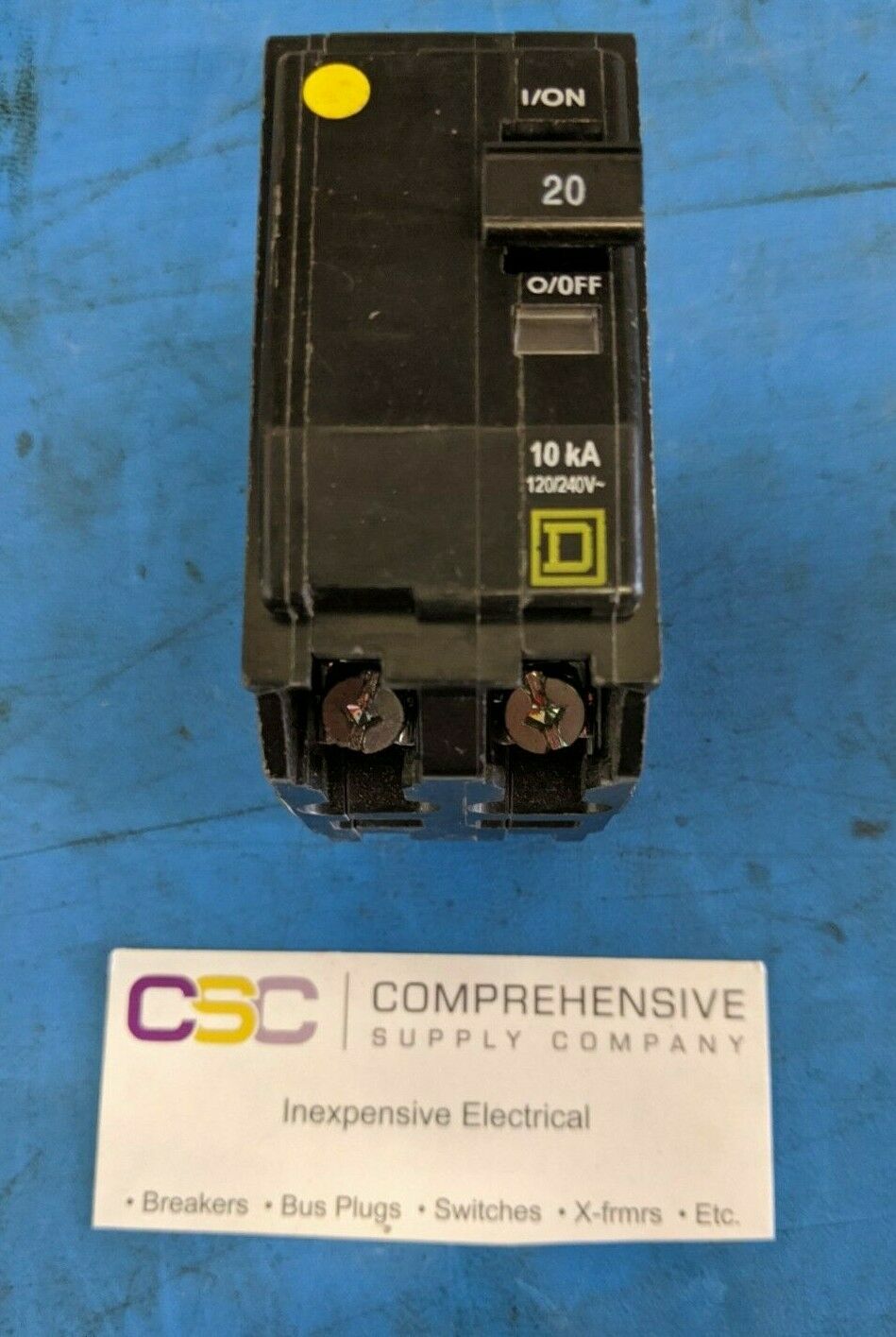 QO220 - Square D 20A Amp 2P Pole 10kA@120/240V Plug On Circuit Breaker