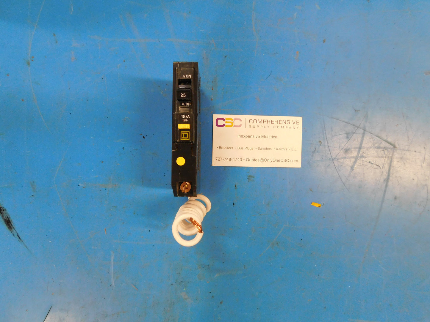 QOB125GFI - Square D 25A Amp 1P Pole 10kA@120V Bolt On Ground Fault GFCI Circuit Breaker
