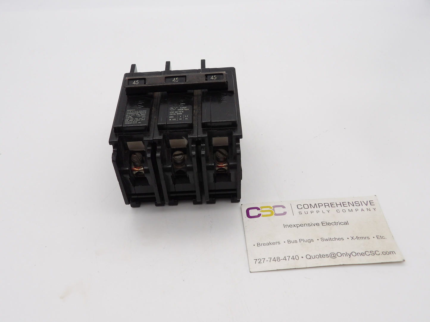 BQ3B045 - ITE 45A Amp 3P Pole 10kA@240V Bolt On Circuit Breaker