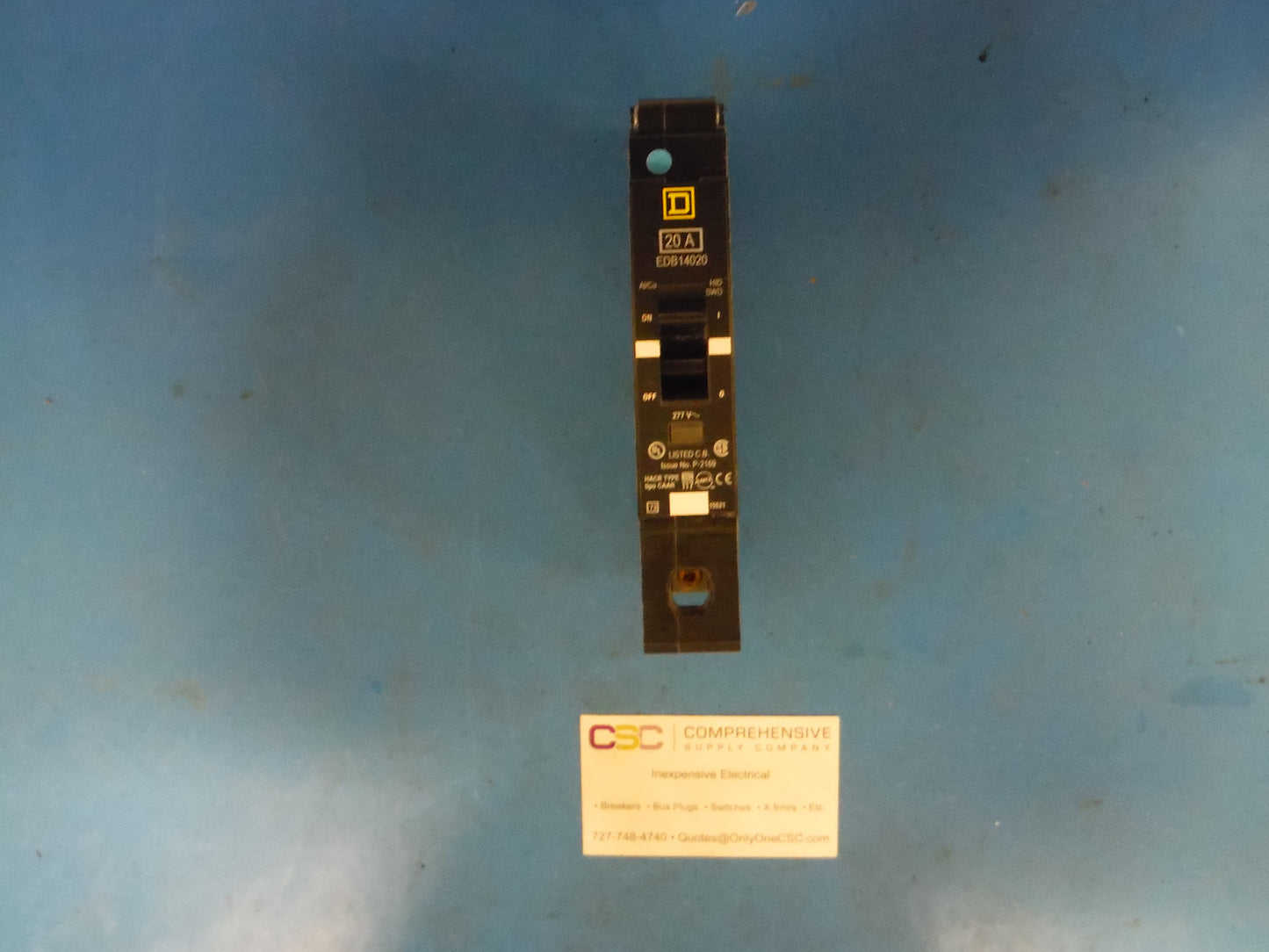 EDB14020 - Square D 20A Amp 1P Pole 18kA@277V Bolt On Circuit Breaker
