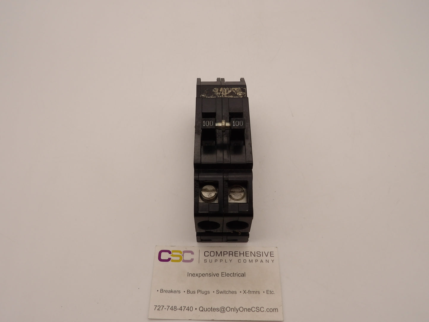 QCAL100 - Zinsco 100A Amp 2P Pole 10kA@120/240V Plug On Circuit Breaker