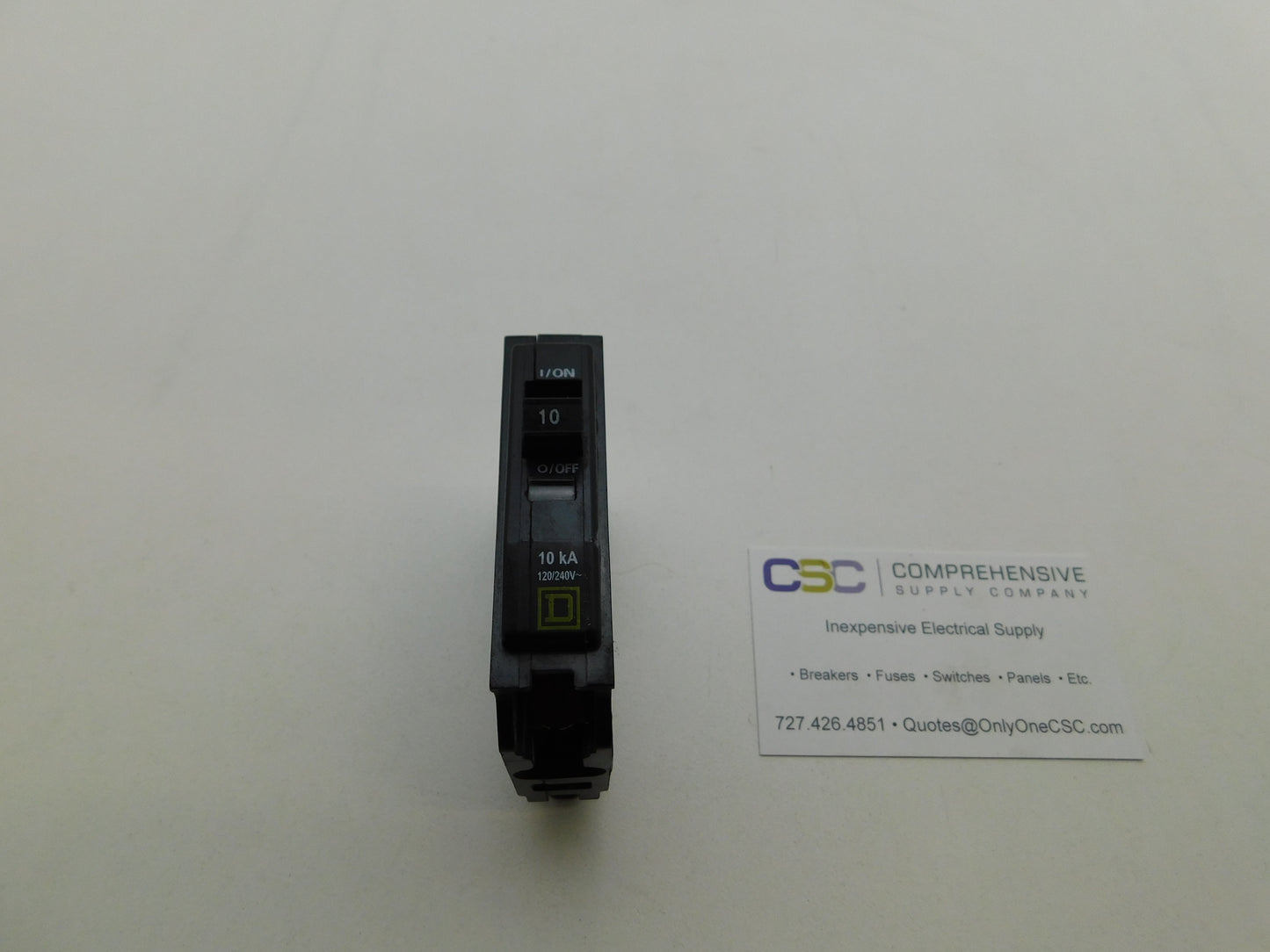 QO110 - Square D 10A Amp 1P Pole 10kA@120/240V Plug On Circuit Breaker