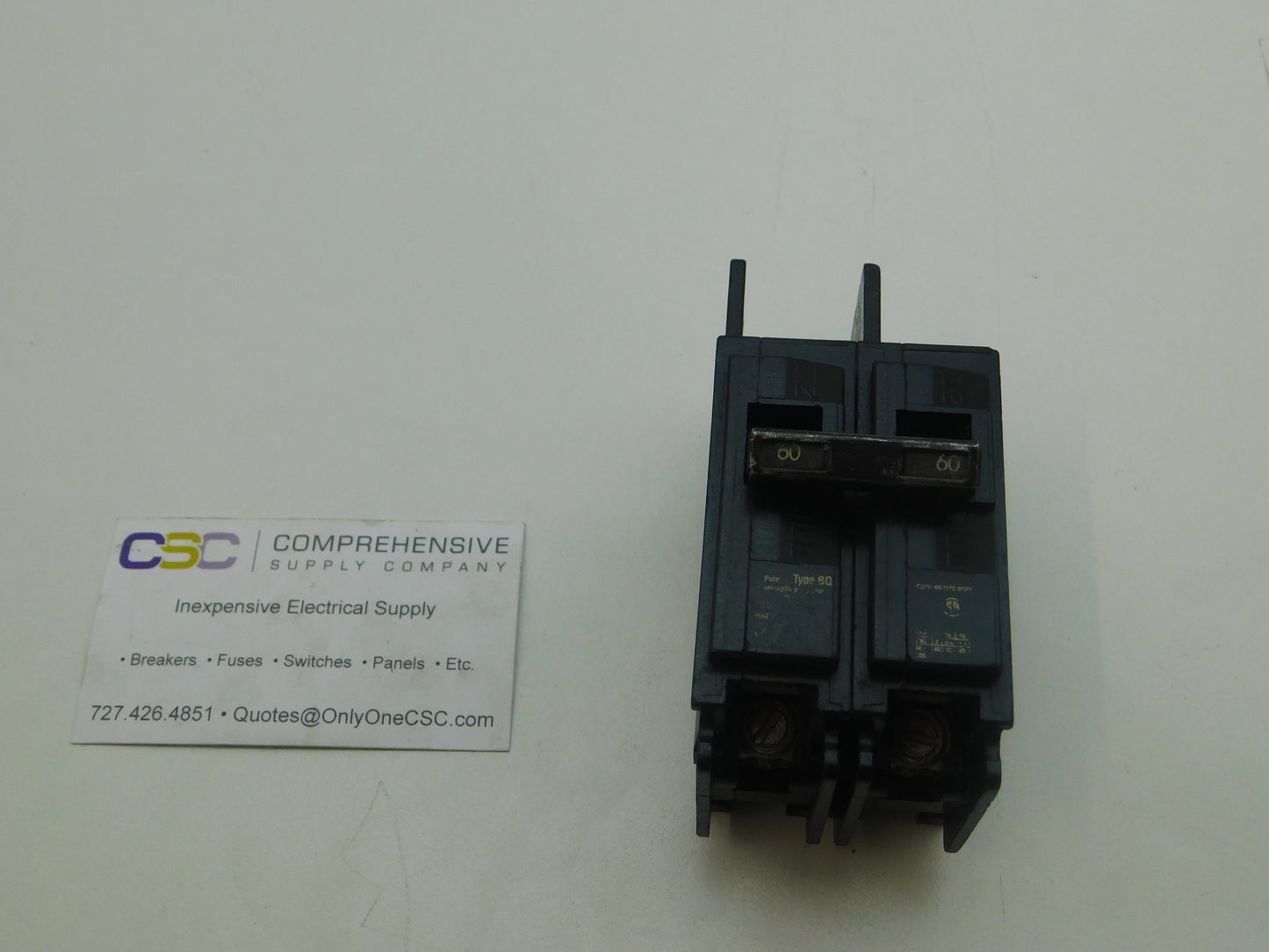 BQ2B060 - Siemens 60A Amp 2P Pole 10kA@120/240V Bolt On Circuit Breaker