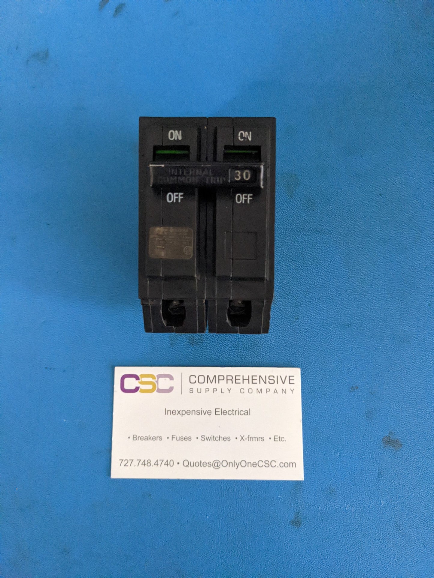 THQB2130 - GE 30A Amp 2P Pole 10kA@120/240V Bolt On Circuit Breaker - Older Series