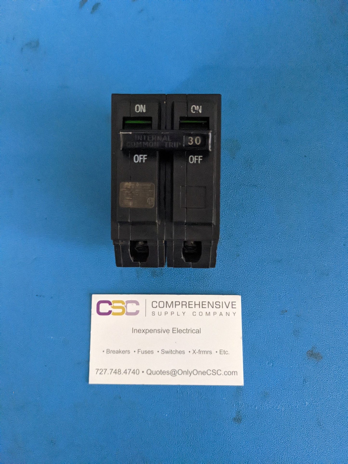 THQB2130 - GE 30A Amp 2P Pole 10kA@120/240V Bolt On Circuit Breaker - Older Series