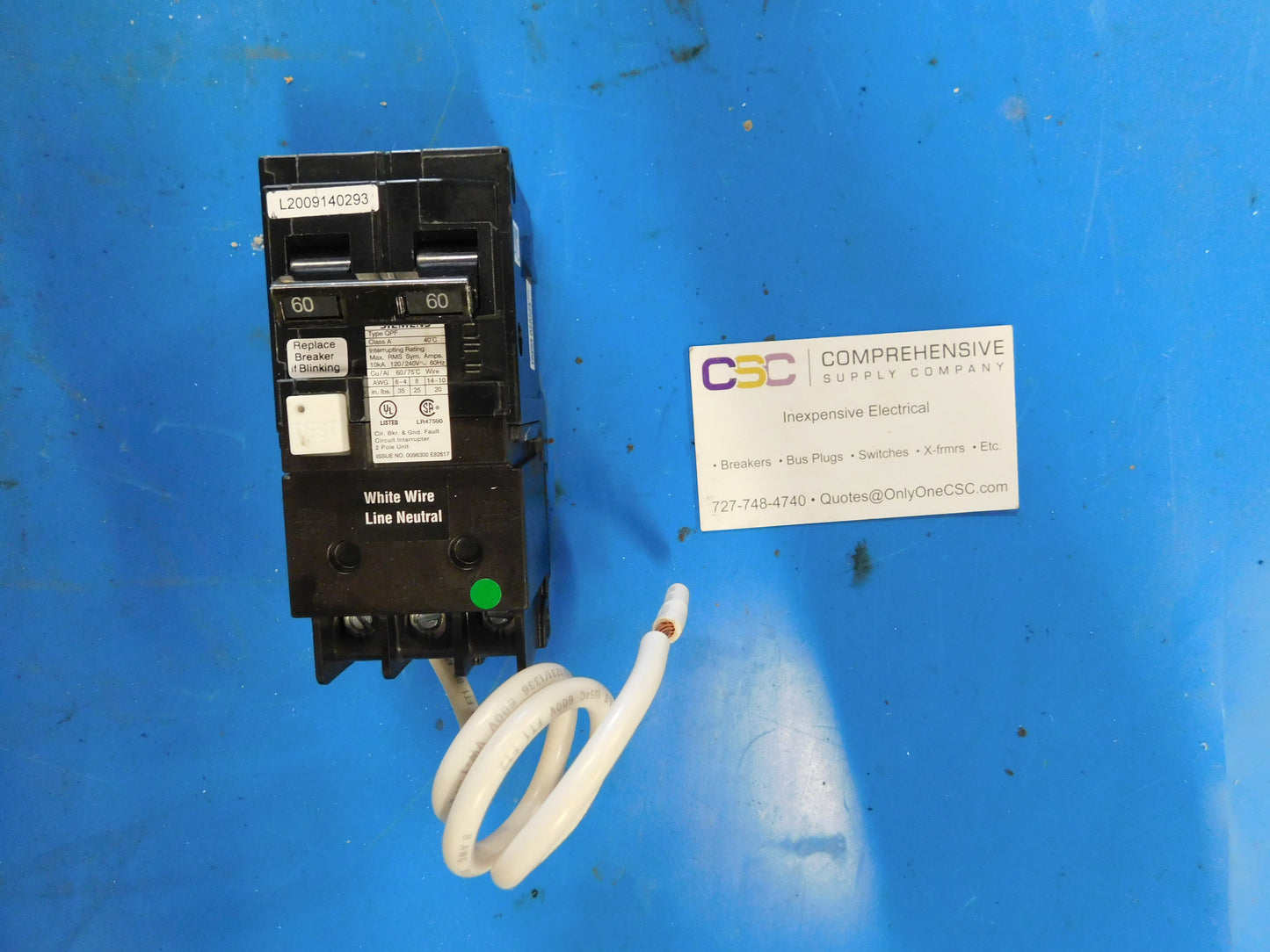 QF260 - Siemens 60A Amp 2P Pole 10kA@120/240V Plug On Ground Fault GFCI Circuit Breaker