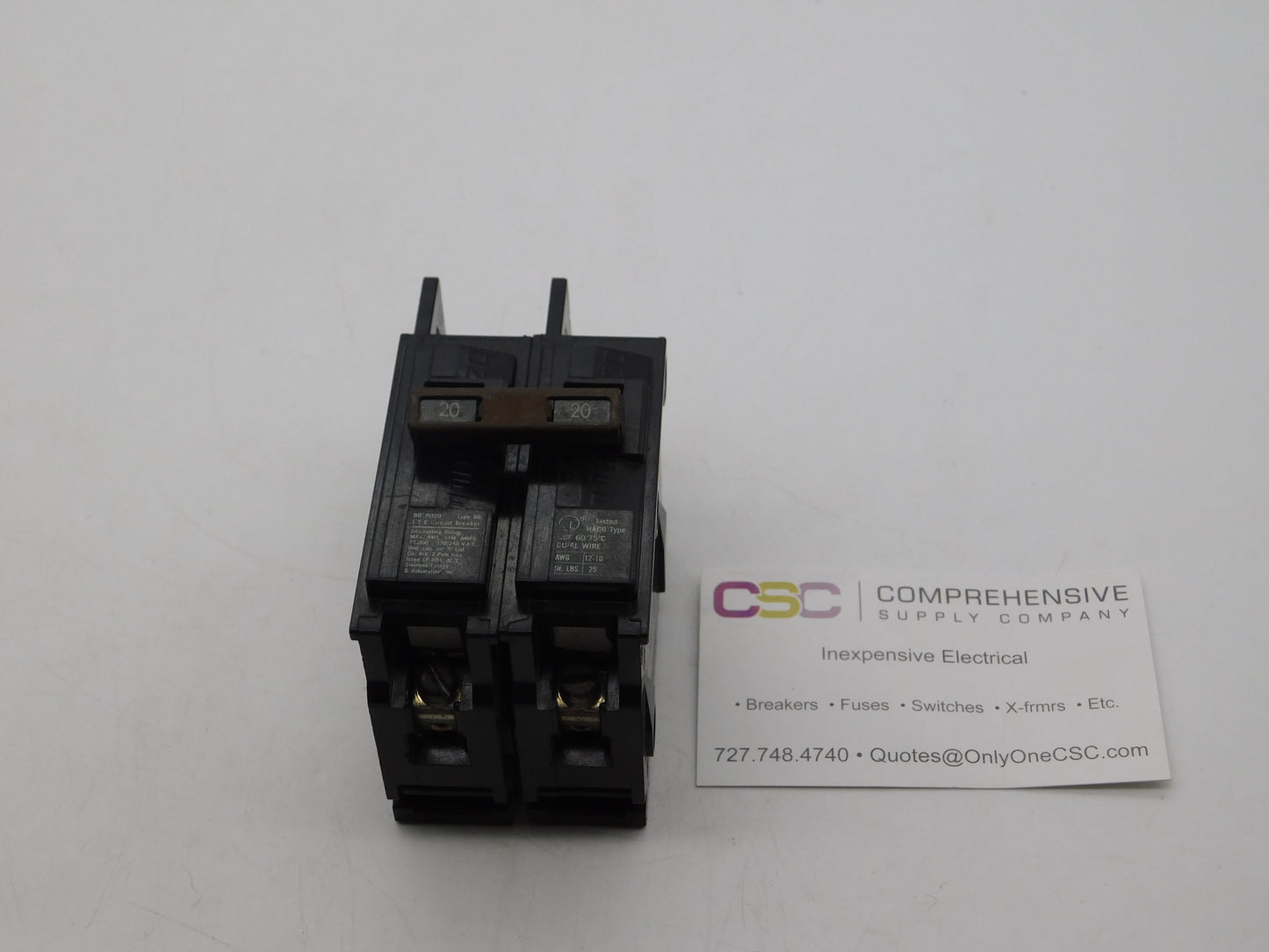 BQ2B020 - ITE 20A Amp 2P Pole 10kA@120/240V Bolt On Circuit Breaker - Older Series