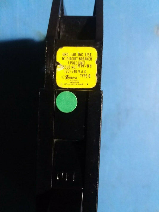Q130 - Zinsco 30A Amp 1P Pole 10kA@120/240V Plug On Circuit Breaker