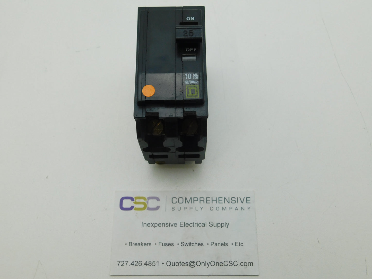 QO225 - Square D 25A Amp 2P Pole 10kA@120/240V Plug On Circuit Breaker