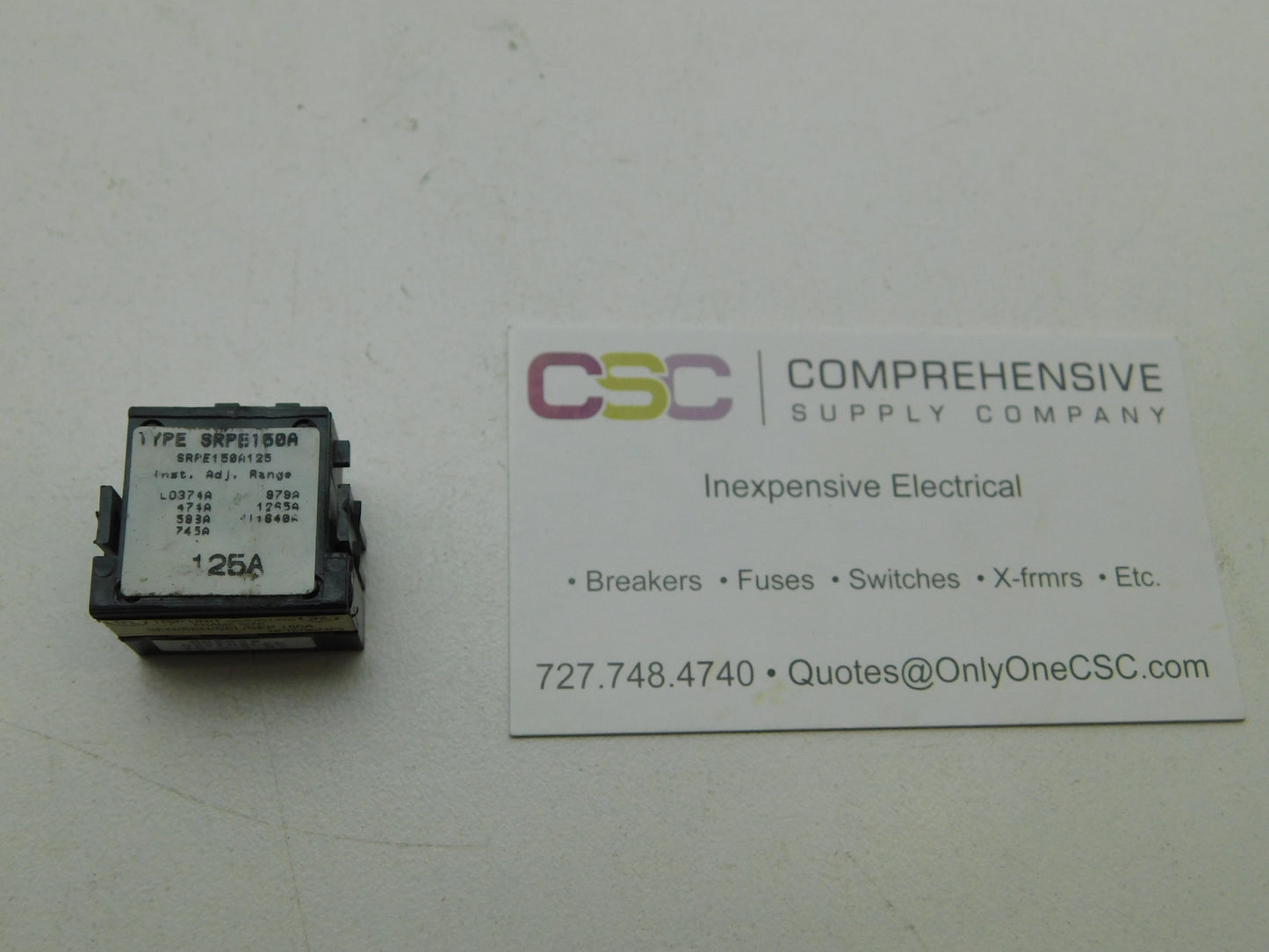 SRPE150A125 - GE 125A Amp Rating Plug/Trip Used For Sed/Seh/Sel/Sep Circuit Breakers