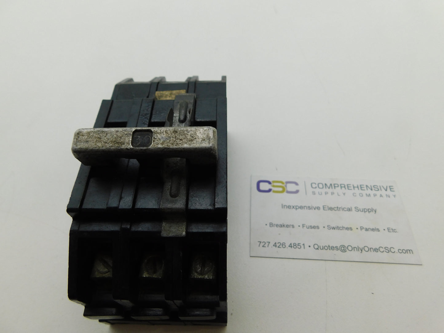 Q243030 - Zinsco 30A Amp 3P Pole 10kA@240V Plug On Circuit Breaker