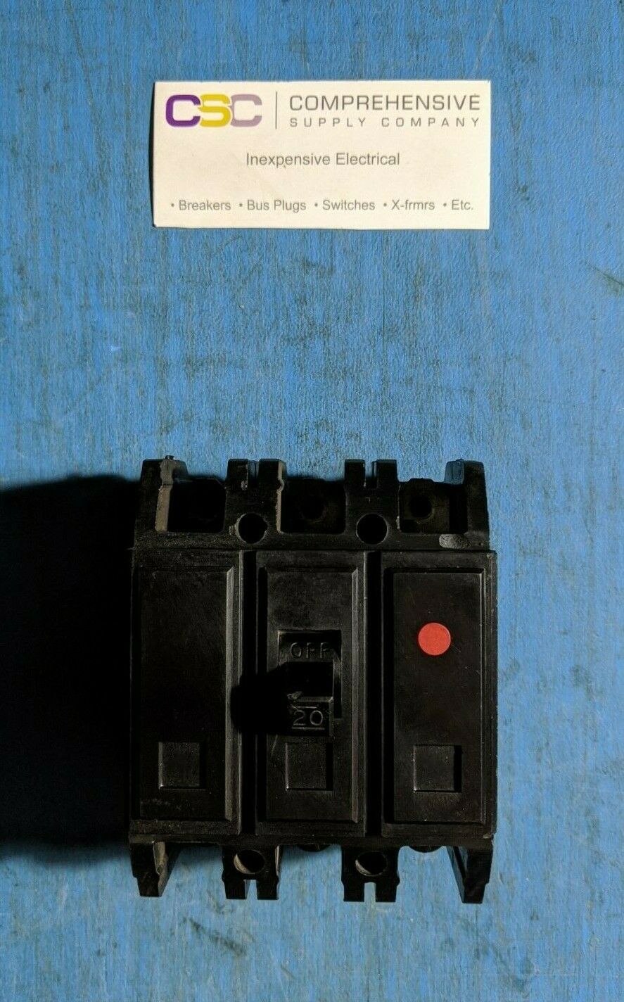 QC3020 - Westinghouse 20A Amp 3P Pole 10kA@240V Feed Through Quicklag Circuit Breaker