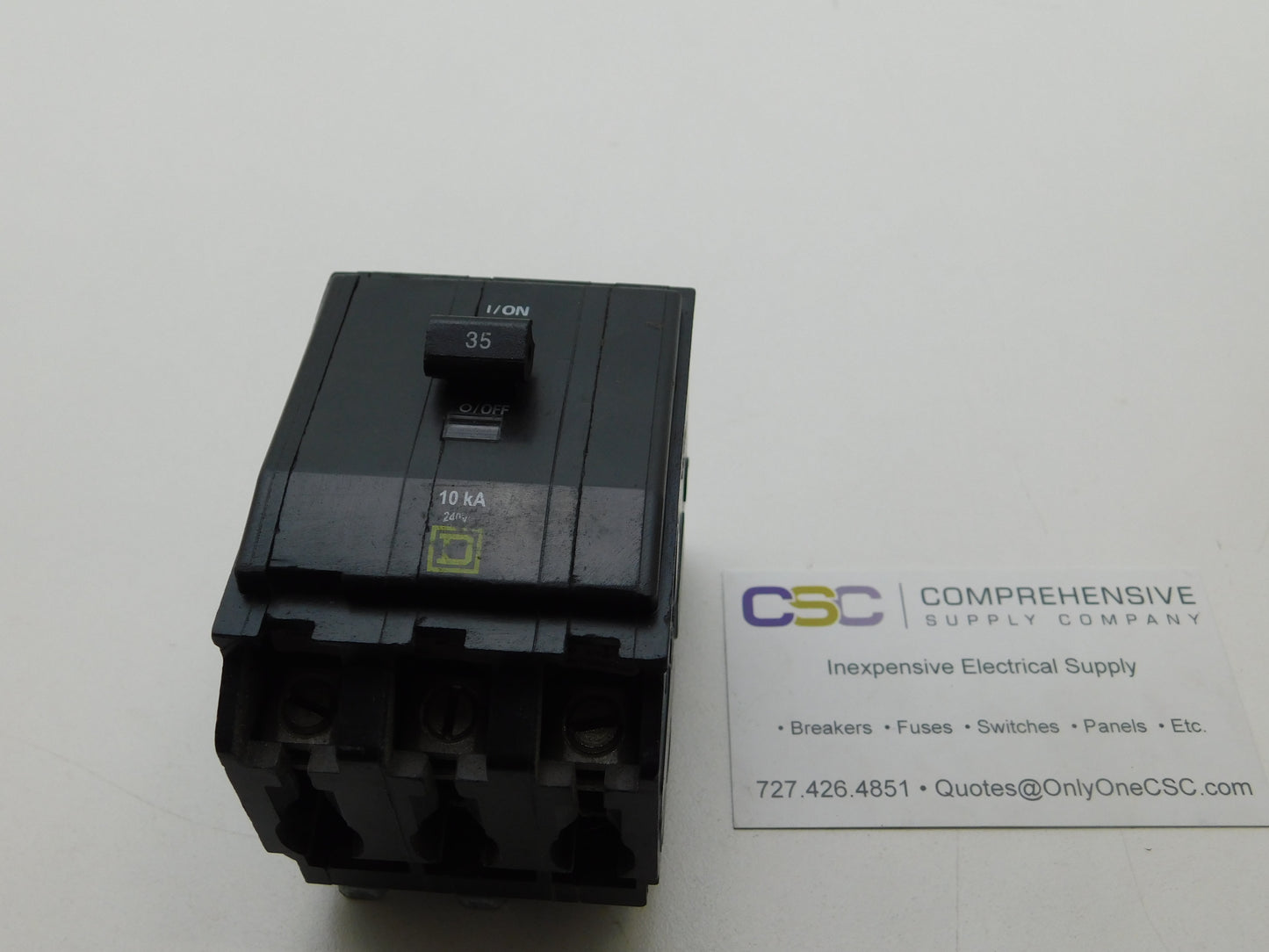 QO335 - Square D 35A Amp 3P Pole 10kA@240V Plug On Circuit Breaker