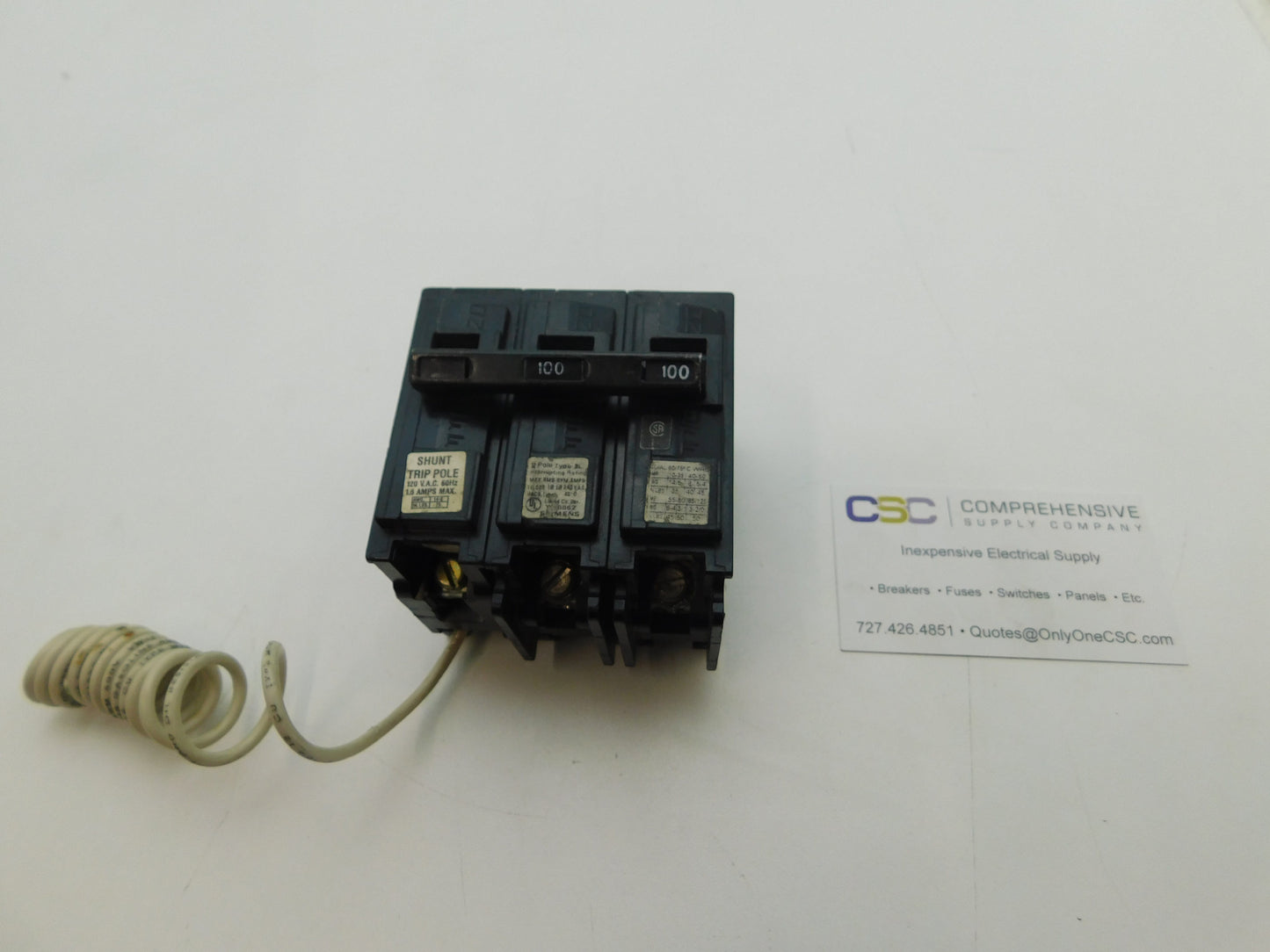 B2100R00S01 - Siemens 100A Amp 2P Pole 10kA@240V Bolt On Circuit Breaker W/120V Shunt Trip