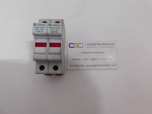 LPSM-ID - Littelfuse 30A Amp 2P Pole 600V Midget Fuse Holder W/Indicator