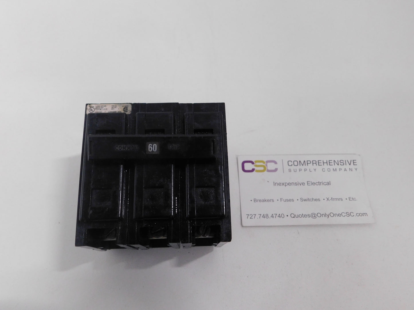 BAB3060H - Cutler Hammer 60A Amp 3P Pole 10kA@240V Bolt On Circuit Breaker