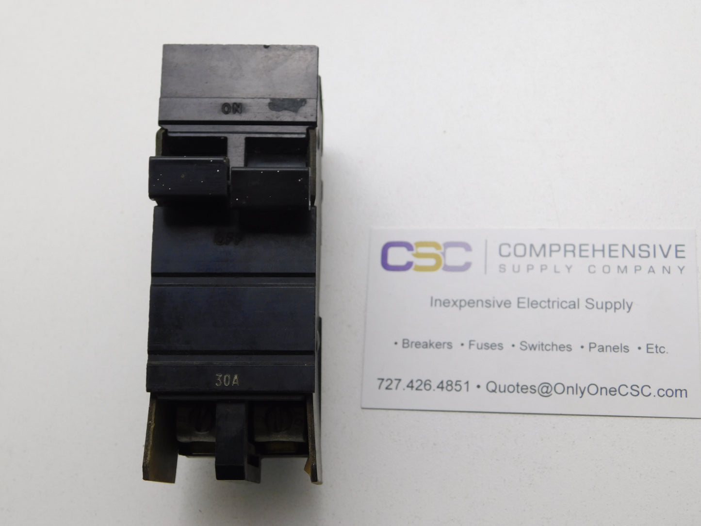 XO230 - Square D 30A Amp 2P Pole 120/240V Plug On Thick Circuit Breaker