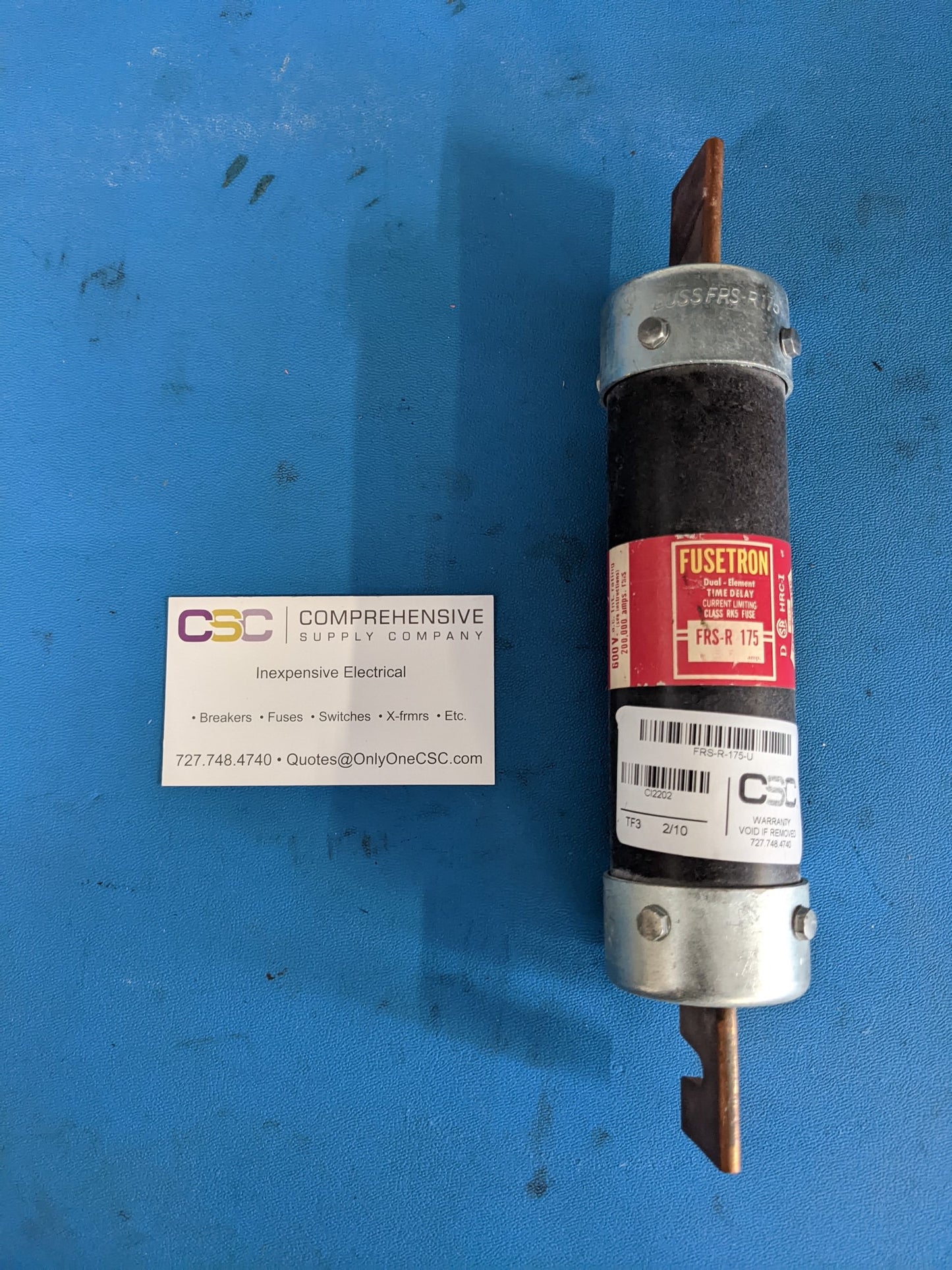 FRS-R-175 - Bussmann 175A Amp 600V Class Rk5 Fusetron Time Delay Blade Fuse