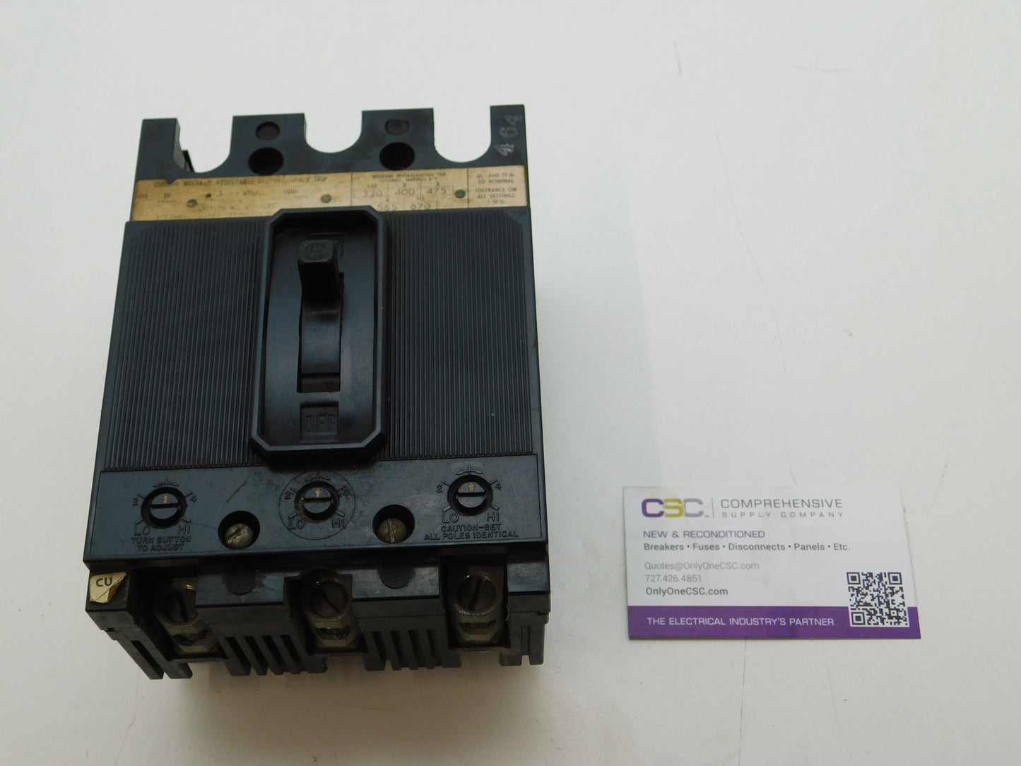 EF3-H050 - ITE 50A Amp 3P Pole 600V Bolt On Circuit Breaker