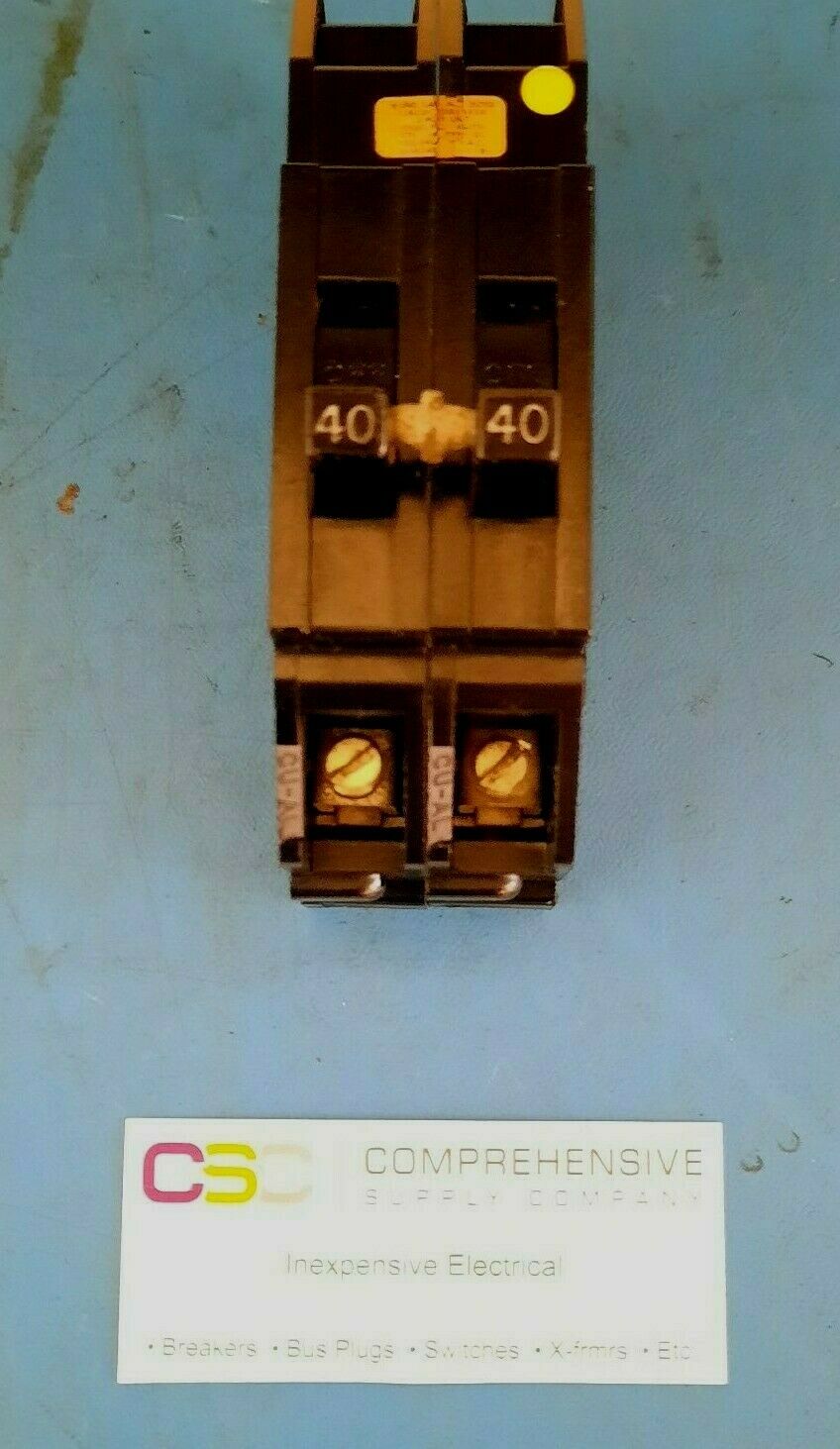 QC240 - Zinsco 40A Amp 2P Pole 10kA@120/240V Plug On Circuit Breaker