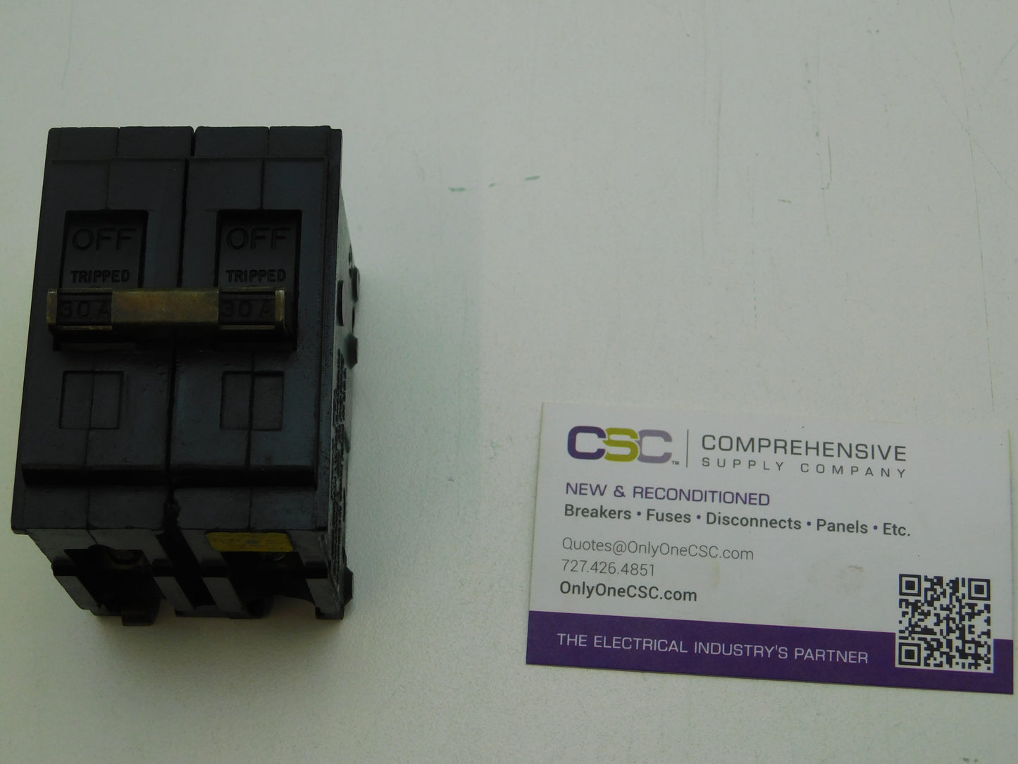 TQL230 - GE 30A Amp 2P Pole 120/240V Plug On Circuit Breaker