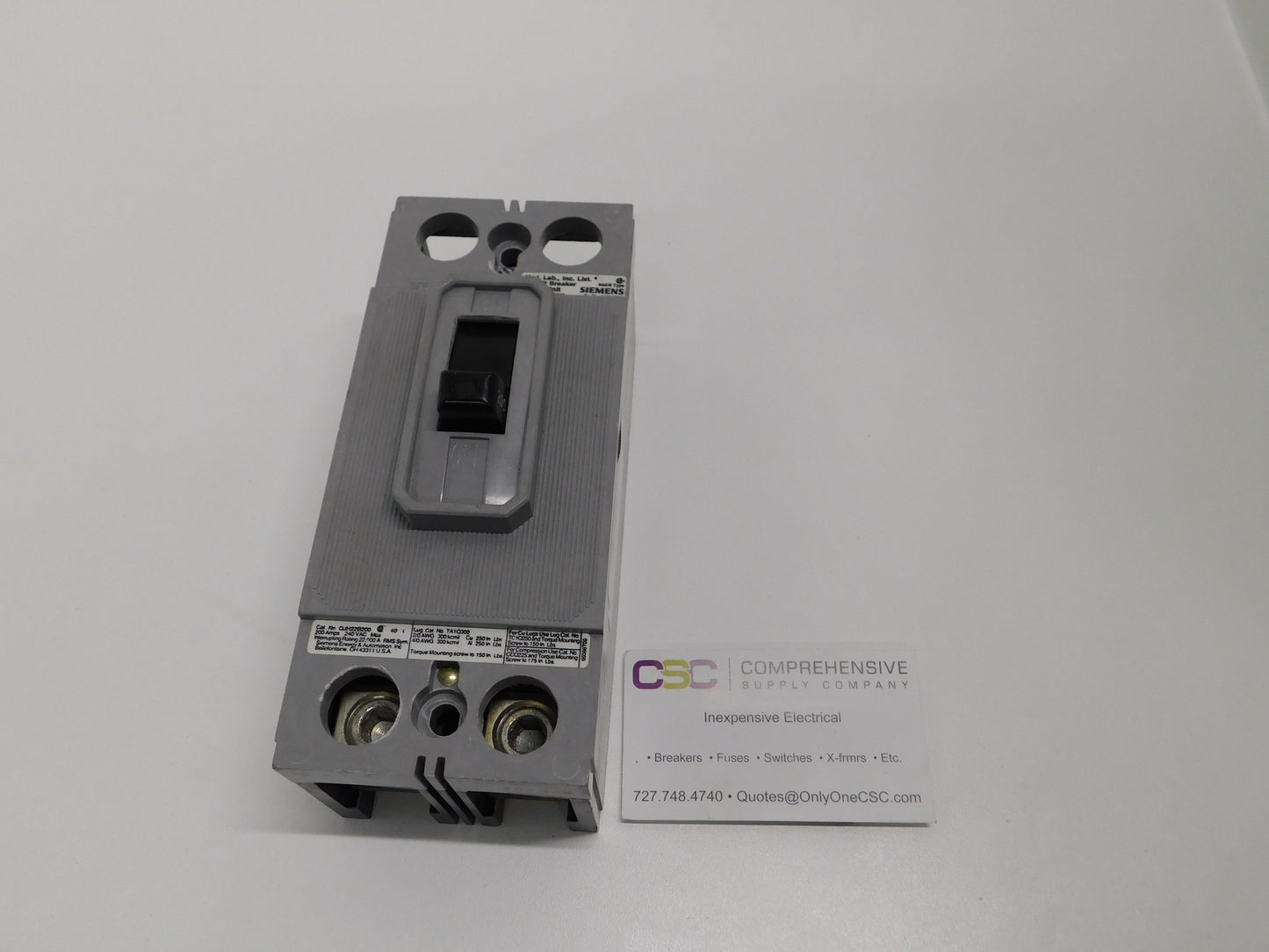 QJH22B200 - Siemens 200A Amp 2P Pole 22kA@240V Bolt On Circuit Breaker