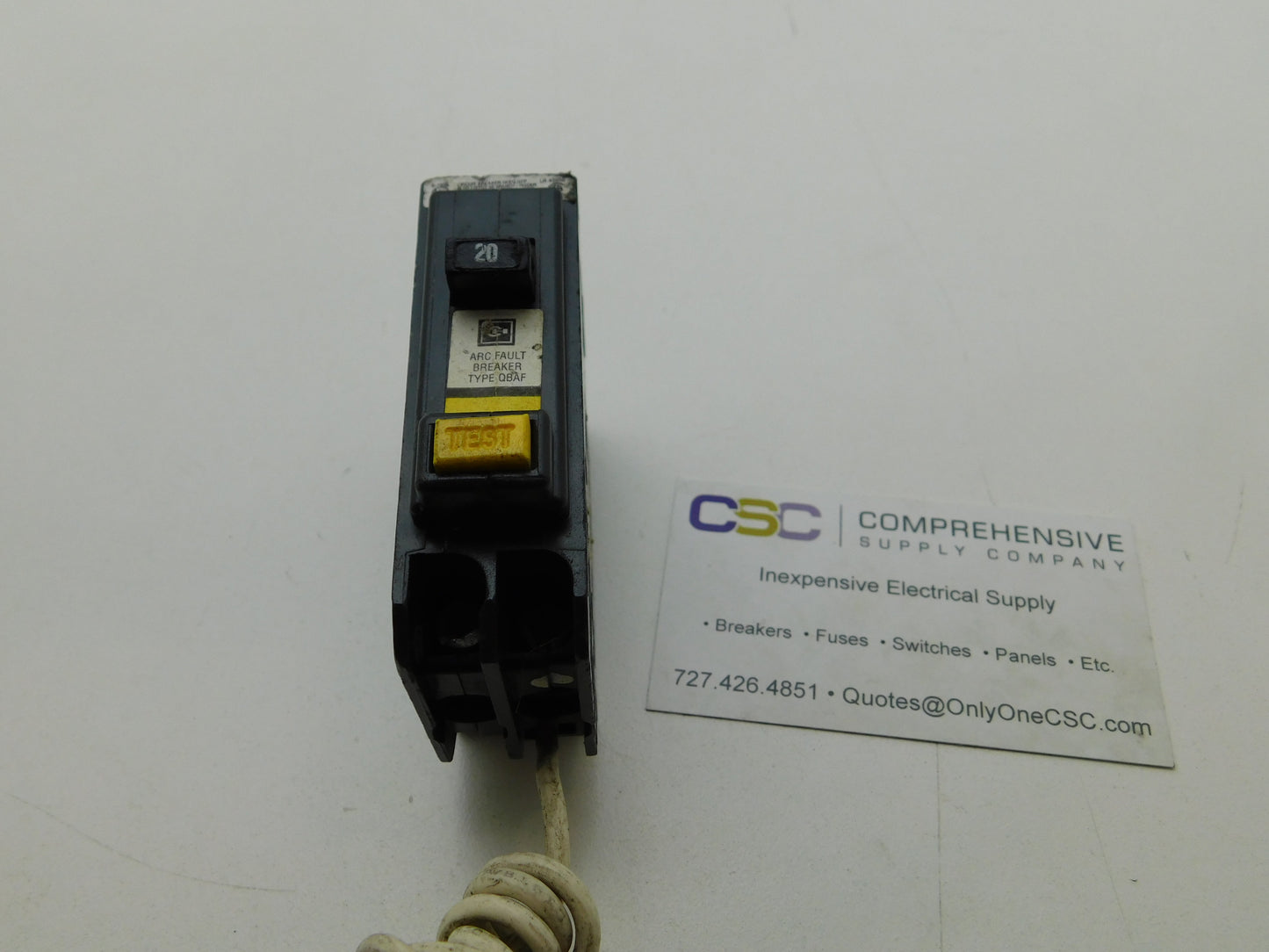 QBAF1020 - Cutler Hammer 20A Amp 1P Pole 10kA@120V Bolt On Arc Fault Circuit Breaker