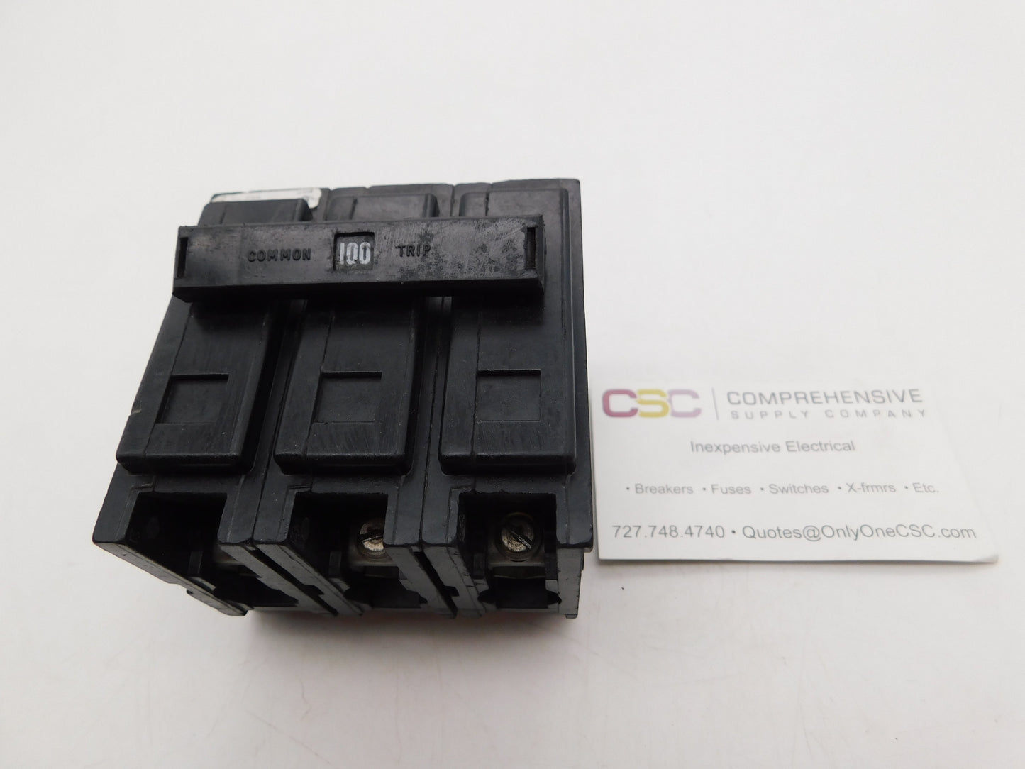 QBHW3100H - Eaton 100A Amp 3P Pole 22kA@240V Bolt On Quicklag Circuit Breaker