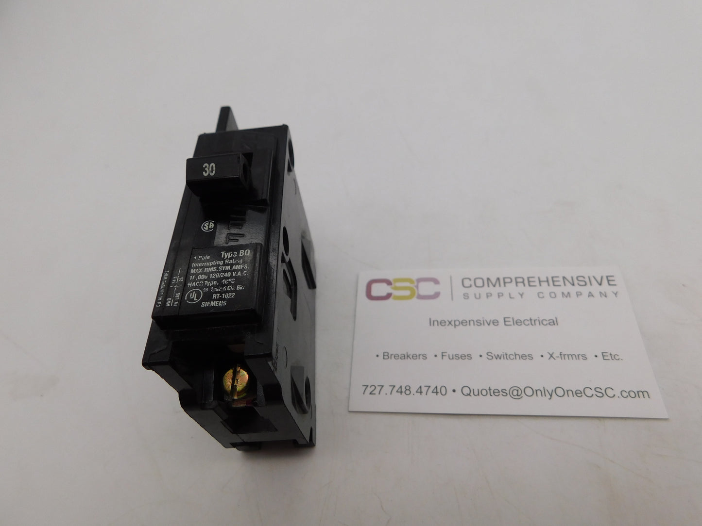 BQ1B030 - ITE 30A Amp 1P Pole 10kA@120/240V Bolt On Circuit Breaker - Older Series