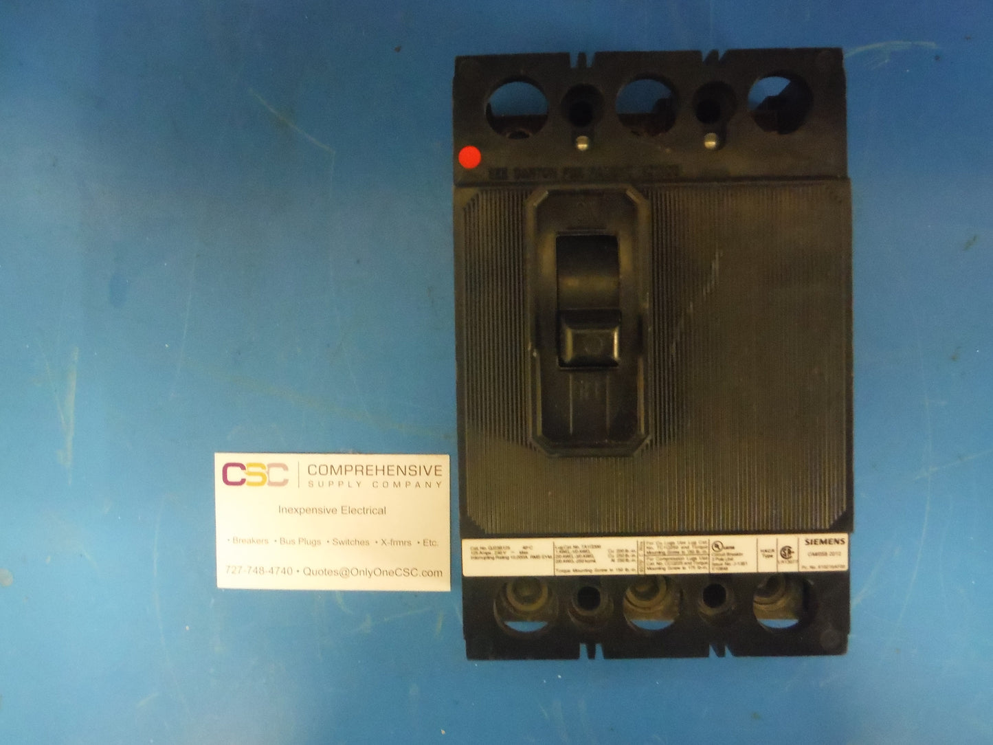 QJ23B125 - Siemens 125A Amp 3P Pole 10kA@240V Bolt On Qj2 Circuit Breaker