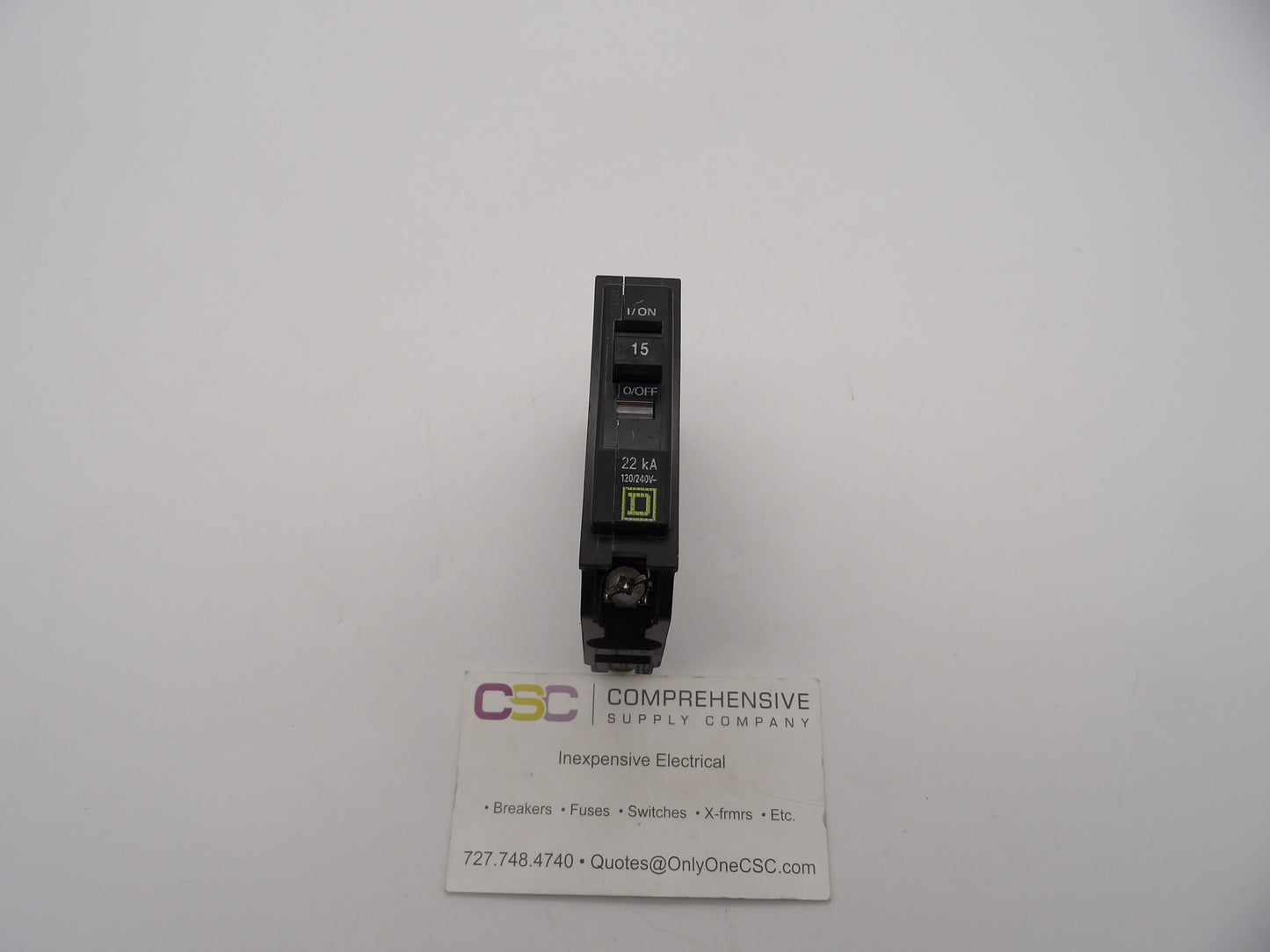 QOB115VH - Square D 15A Amp 1P Pole 22kA@120/240V Bolt On Circuit Breaker