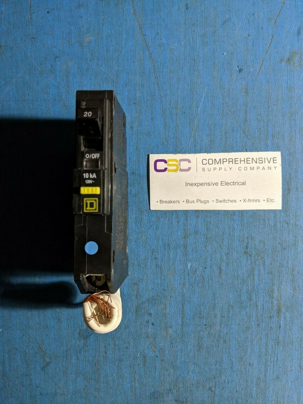QOB120GFI - Square D 20A Amp 1P Pole 10kA@120V Bolt On Ground Fault GFCI Circuit Breaker