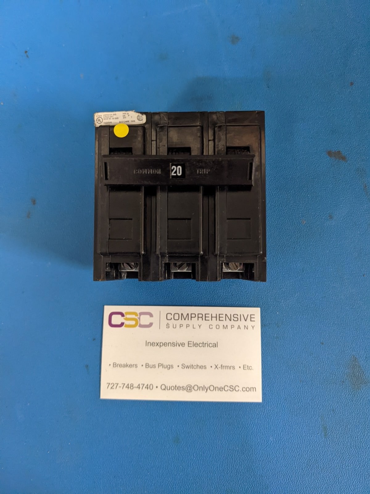 BAB3020H - Cutler Hammer 20A Amp 3P Pole 10kA@240V Bolt On Circuit Breaker