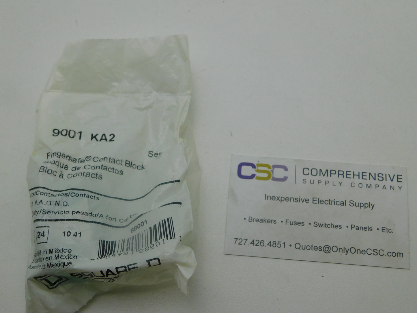 9001KA2 - Square D 10A Amp 1P Pole 600V Contact Block 30Mm Pushbotton W/1-No