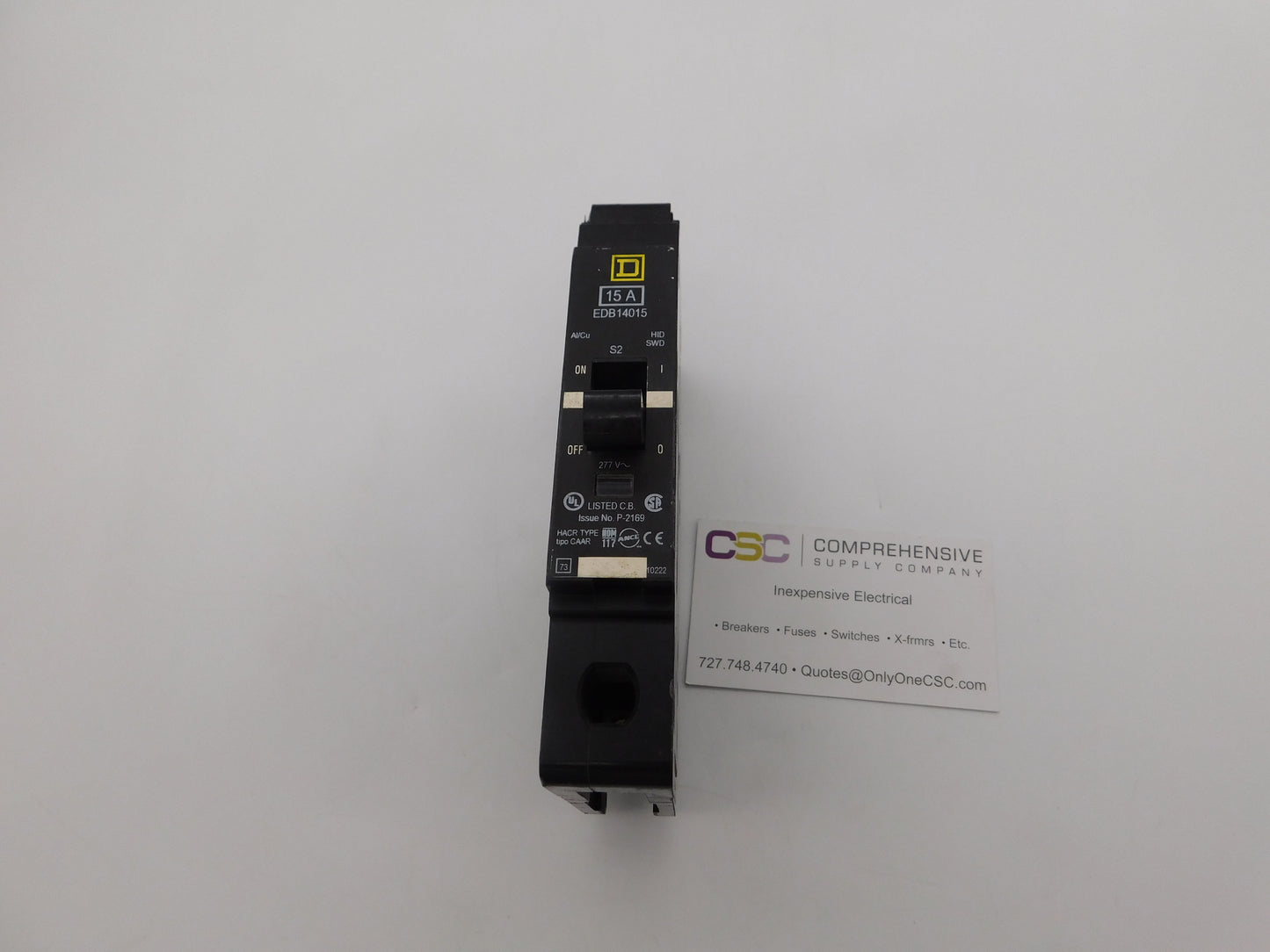EDB14015 - Square D 15A Amp 1P Pole 18kA@277V Bolt On Circuit Breaker