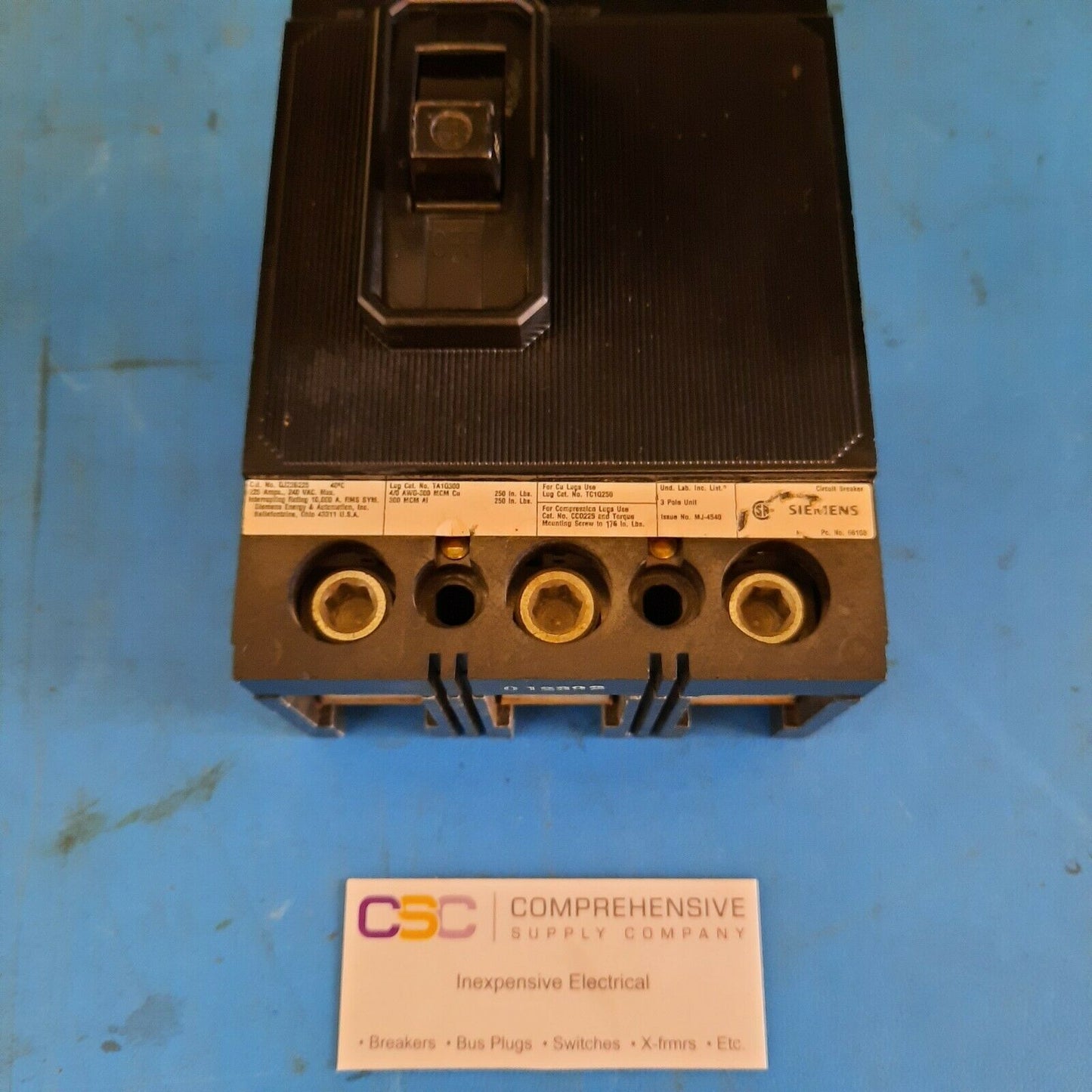 QJ23B225 - Siemens 225A Amp 3P Pole 10kA@240V Bolt On Circuit Breaker