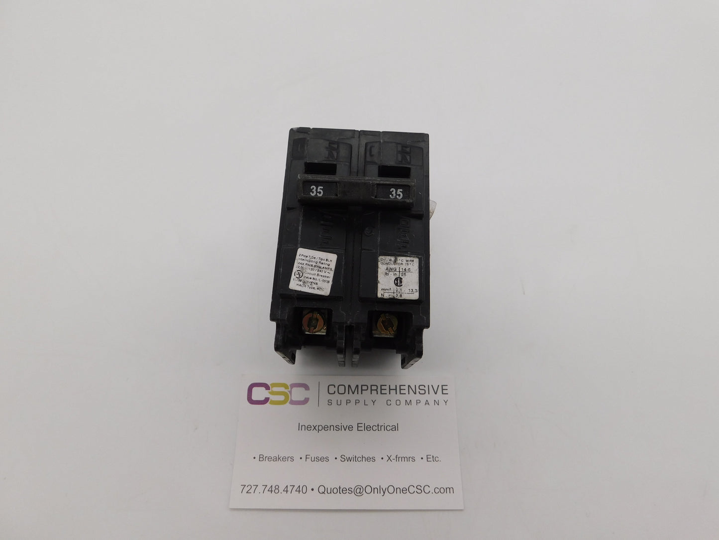 B235H - Siemens 35A Amp 2P Pole 22kA@120/240V Bolt On Circuit Breaker
