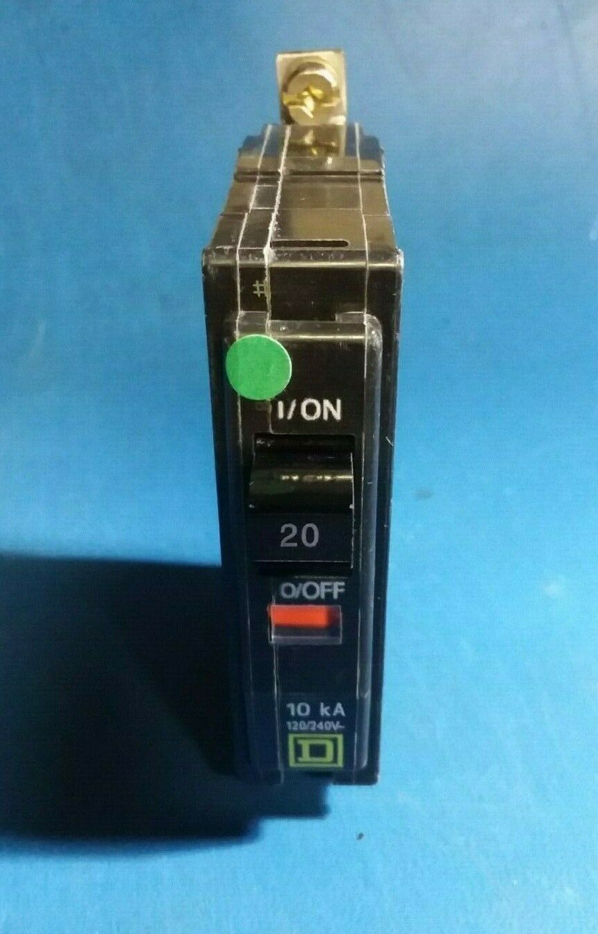 QOB120 - Square D 20A Amp 1P Pole 10kA@120/240V Bolt On Circuit Breaker
