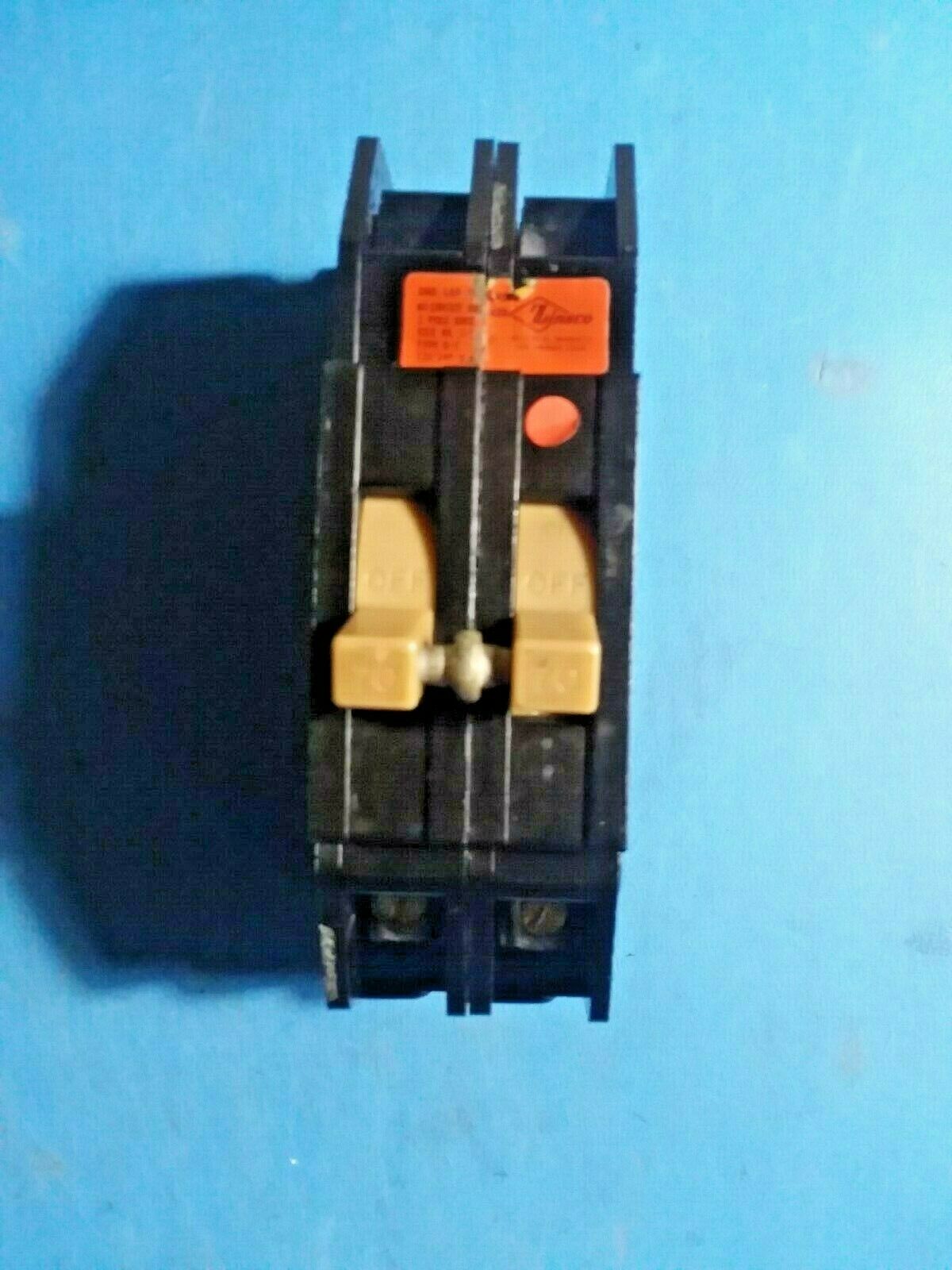 QC270 - Zinsco 70A Amp 2P Pole 10kA@120/240V Plug On Circuit Breaker W/Brown Handle
