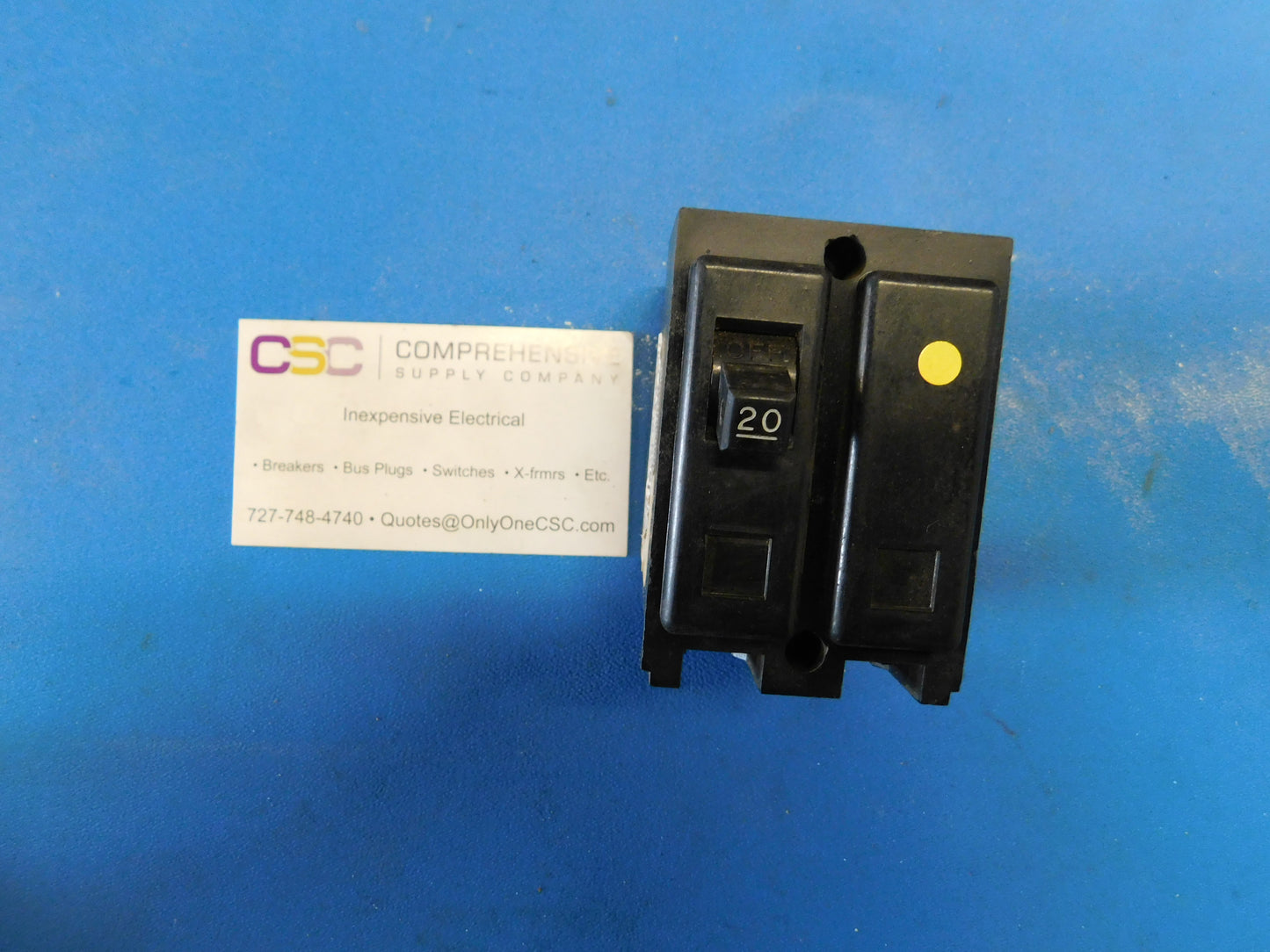 QNBL2020 - Westinghouse 20A Amp 2P Pole 10kA@120/240V Bolt On Quicklag Circuit Breaker