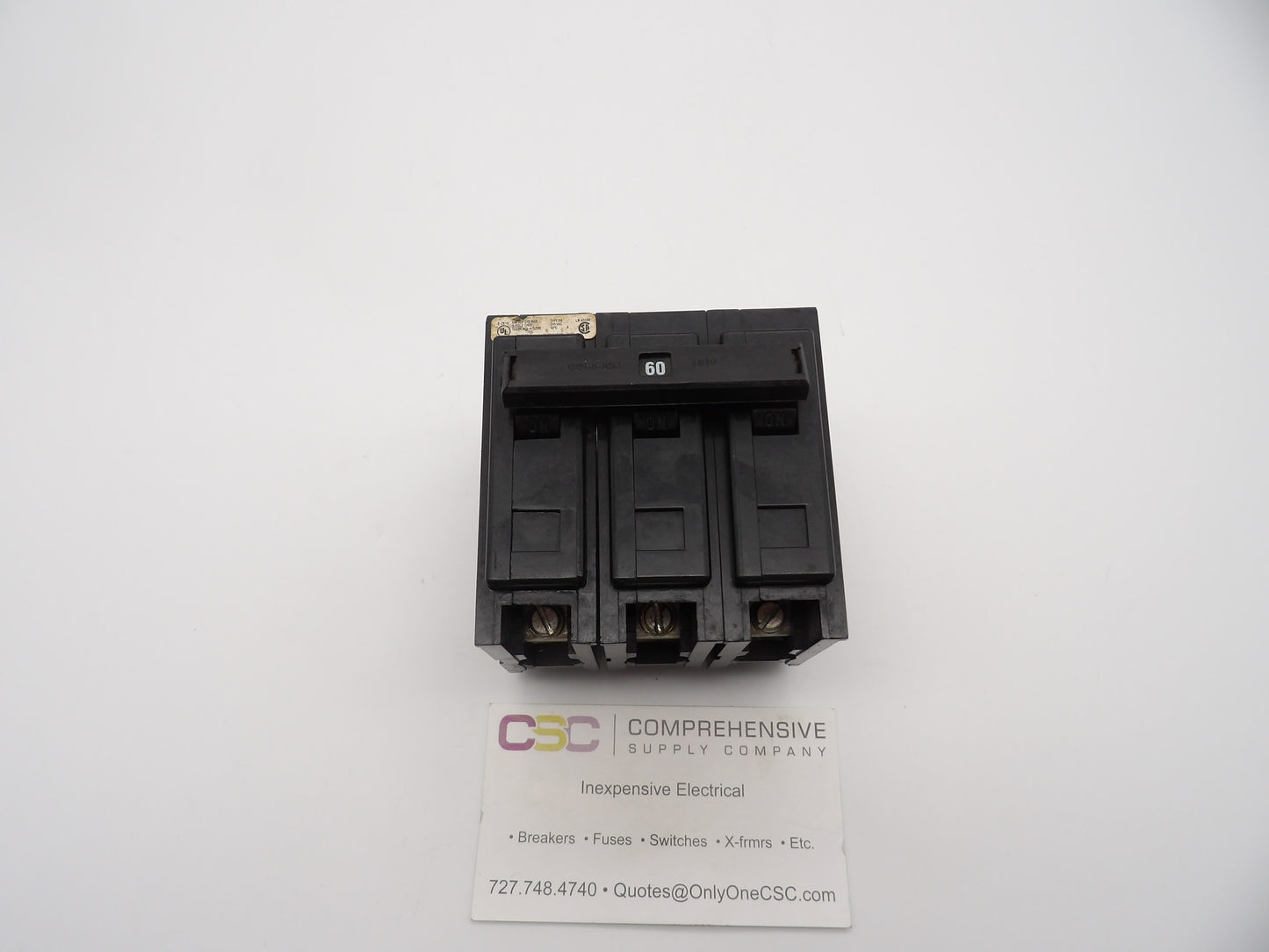 BAB3060H - Cutler Hammer 60A Amp 3P Pole 10kA@240V Bolt On Circuit Breaker