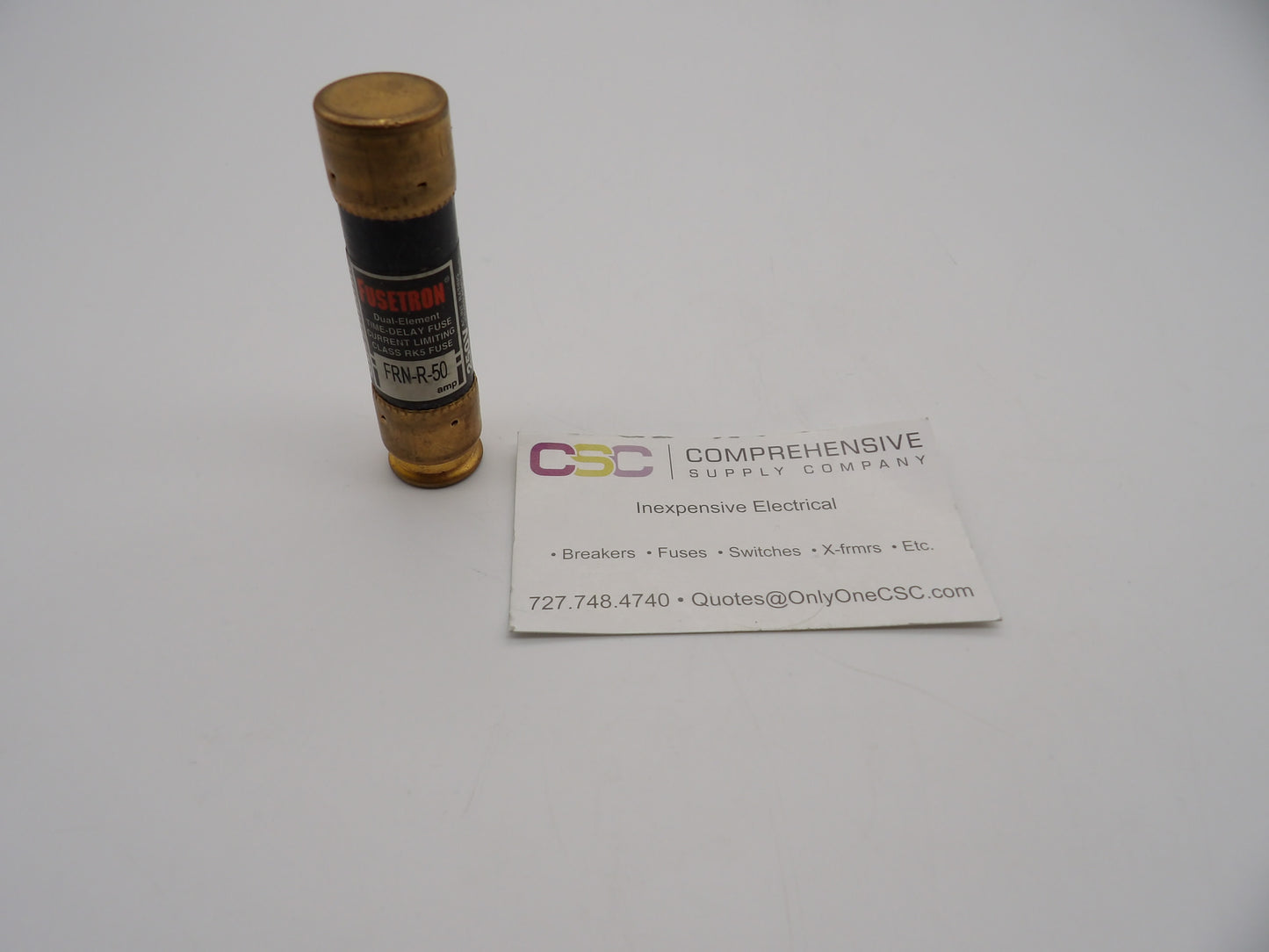 FRS-R-50-RE - Bussmann 50A Amp 600V Class Rk5 Fusetron Time Delay Cartirdge Fuse - 3Pk