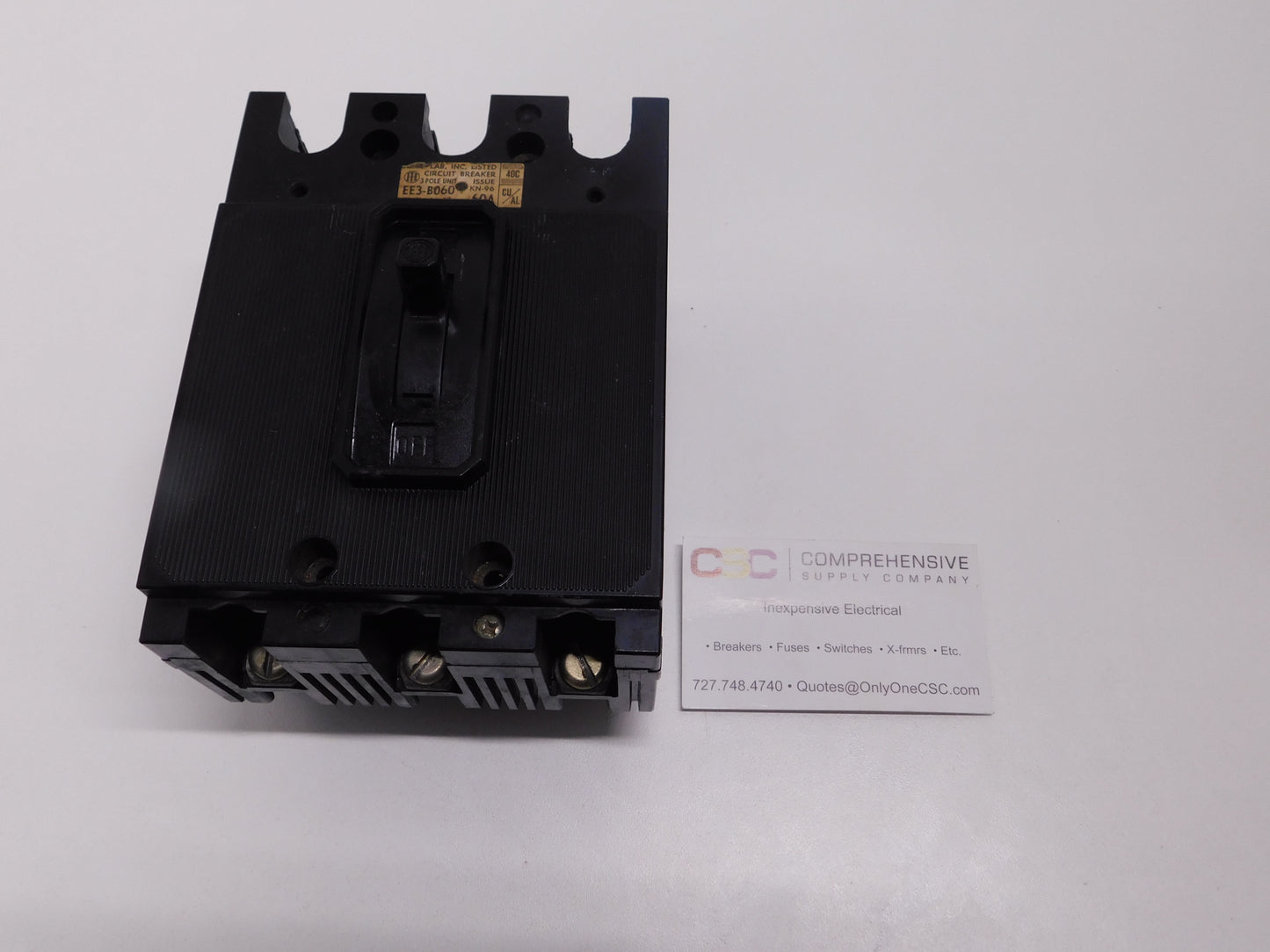 EE3-B060 - ITE 60A Amp 3P Pole 10kA@240V Bolt On Circuit Breaker