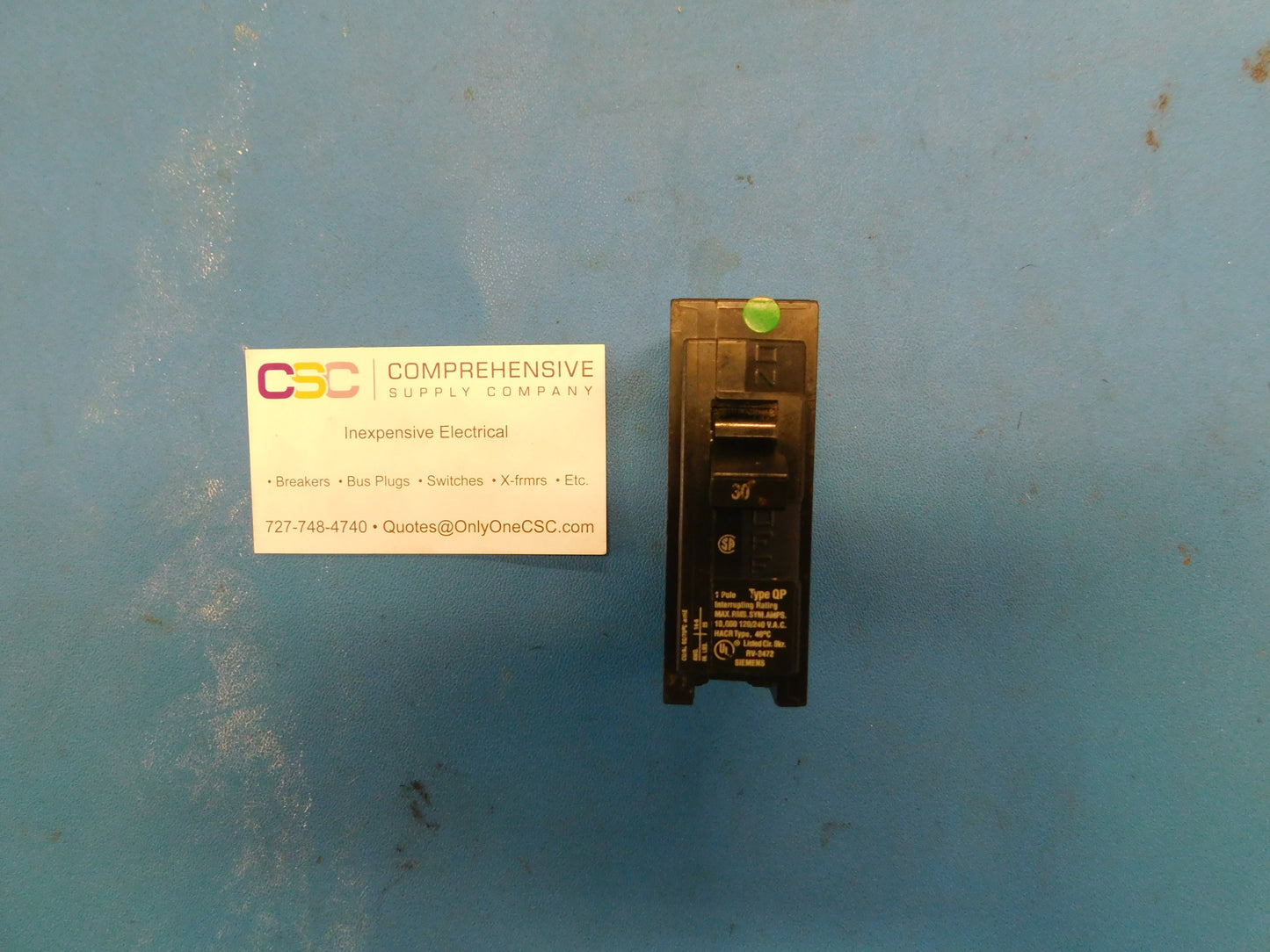 Q130 - ITE 30A Amp 1P Pole 10kA@120/240V Plug On Circuit Breaker - Older Series
