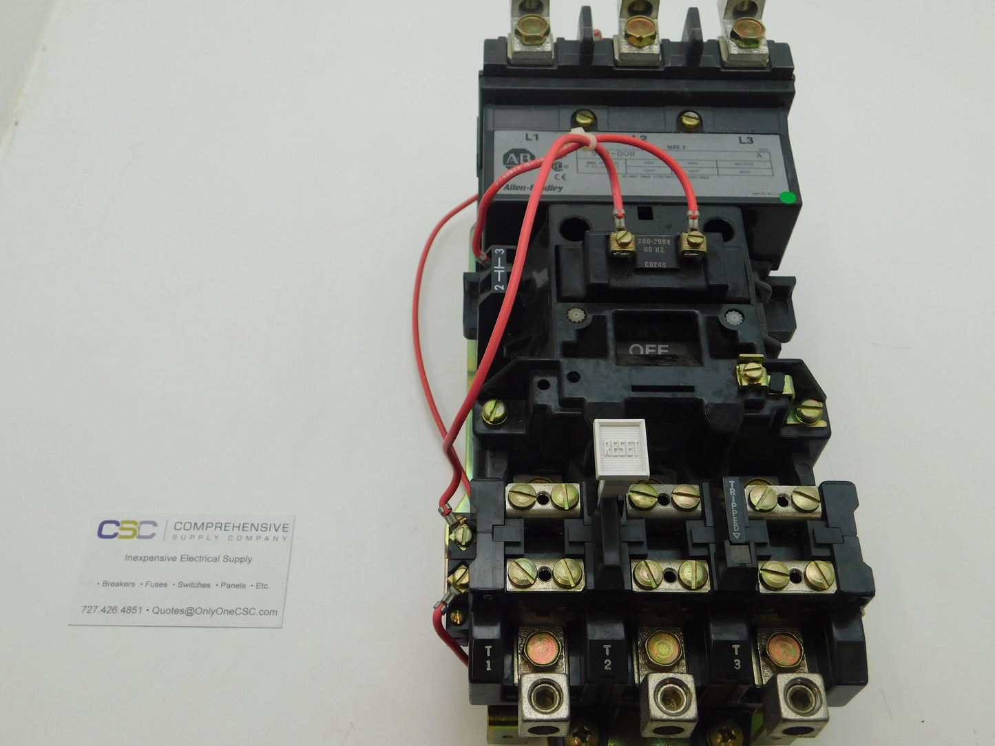 509-DOH - Allen Bradley 90A Amp 3P Pole 600V Nema Size 3 Open Ty Pe Motor Starter