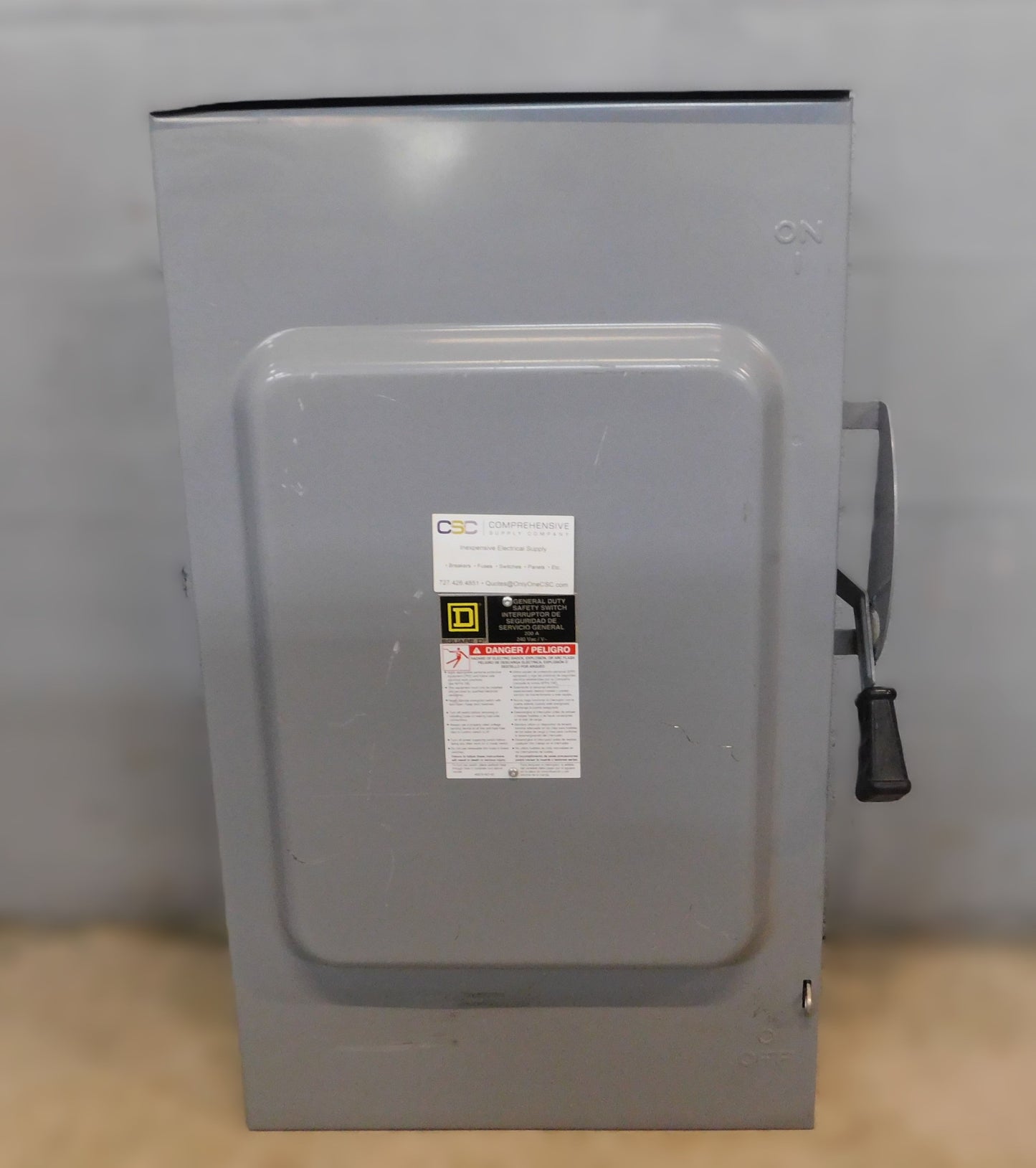 DU324RB - Square D 200A Amp 3P Pole 240V Nema 3R Non-Fusible General Duty Safety Switch