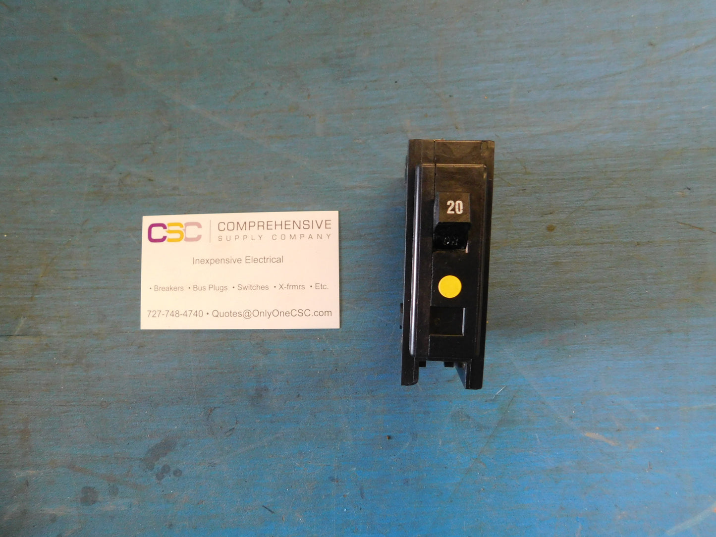 BAB1020 - Cutler Hammer 20A Amp 1P Pole 10kA@120/240V Bolt On Circuit Breaker