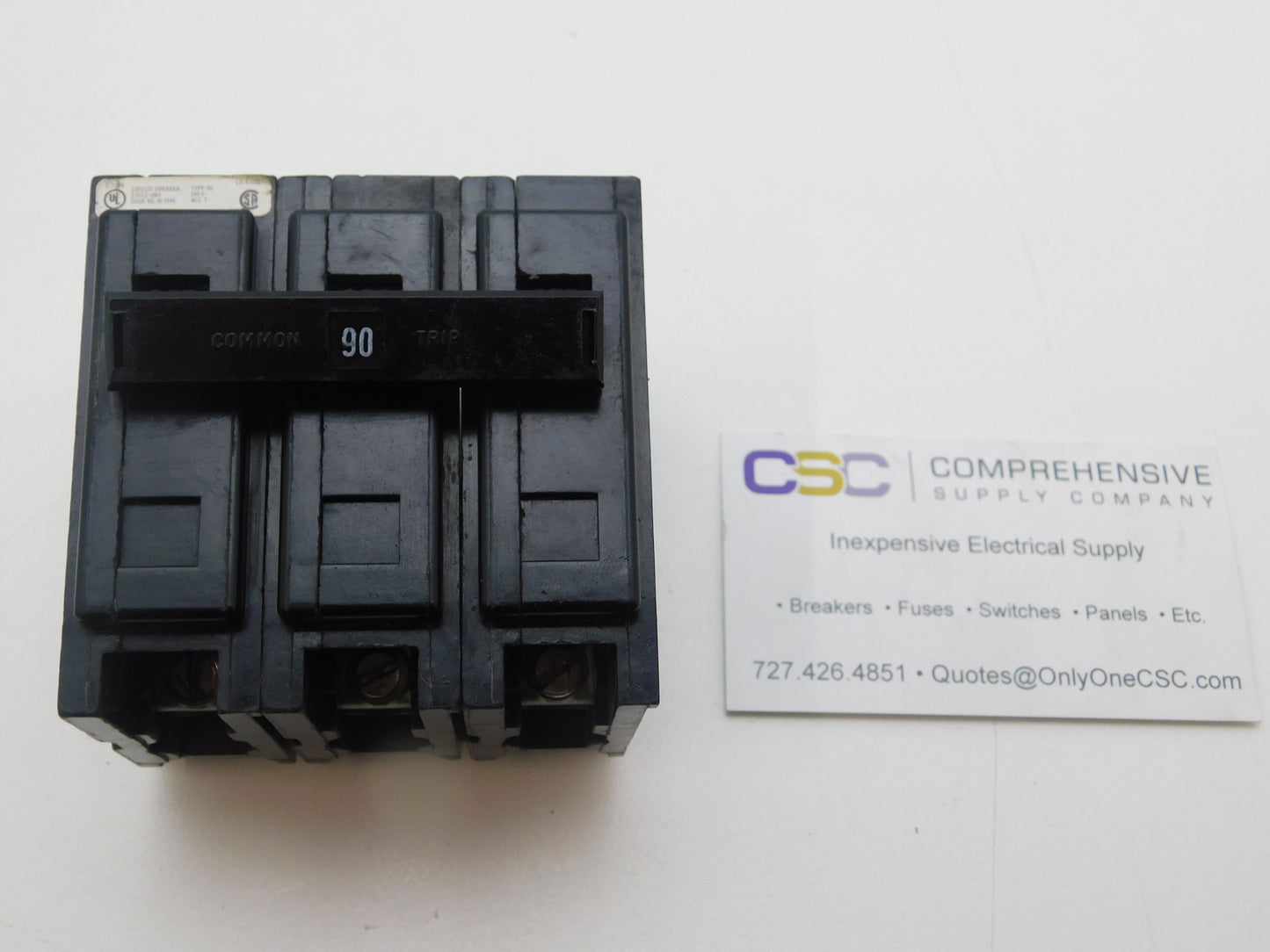 BAB3090H - Eaton 90A Amp 3P Pole 10kA@240V Bolt On Circuit Breaker